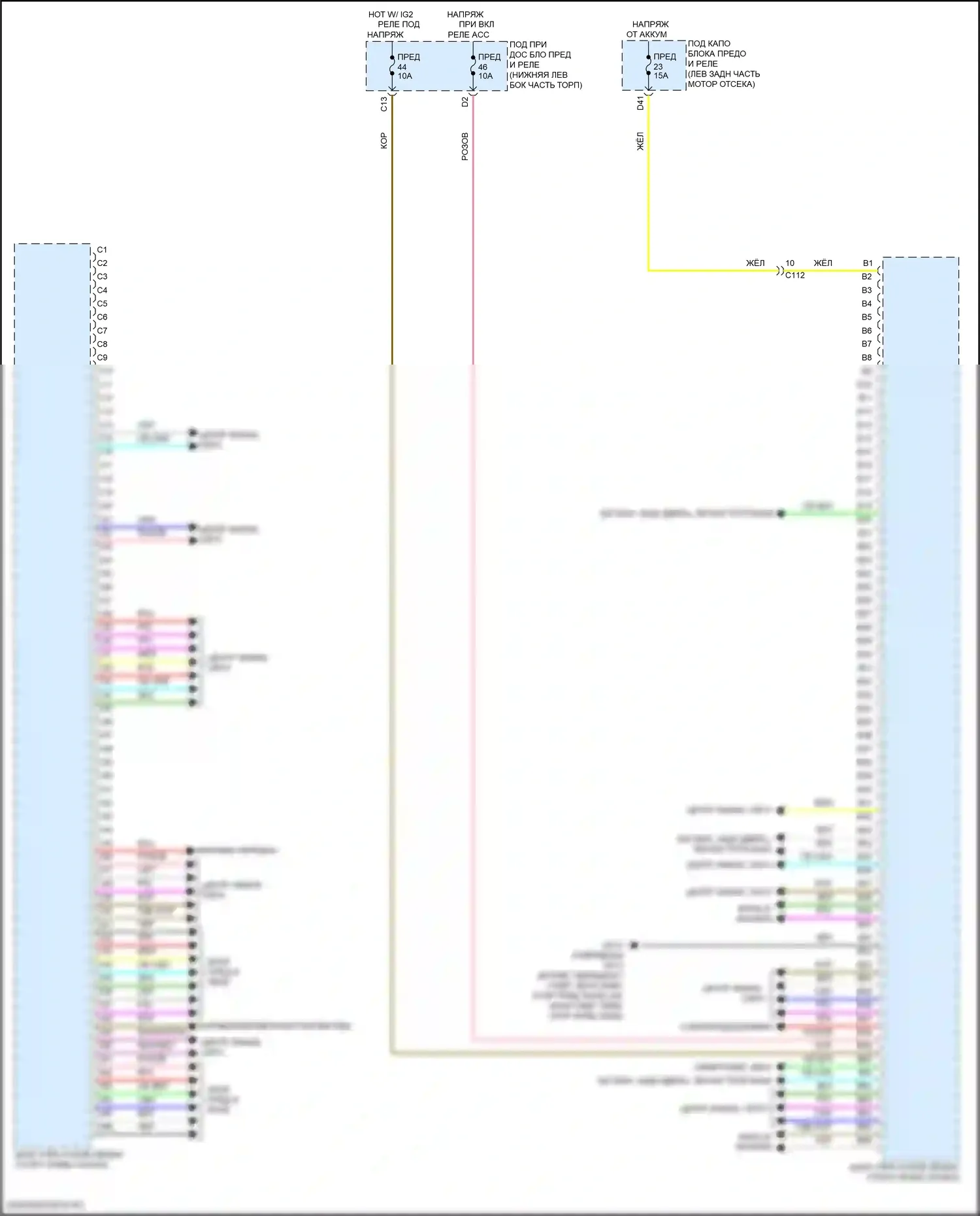 Accord Honda XI (2023-2024): Электросхема блоков управления кузовом (2 из 2) 