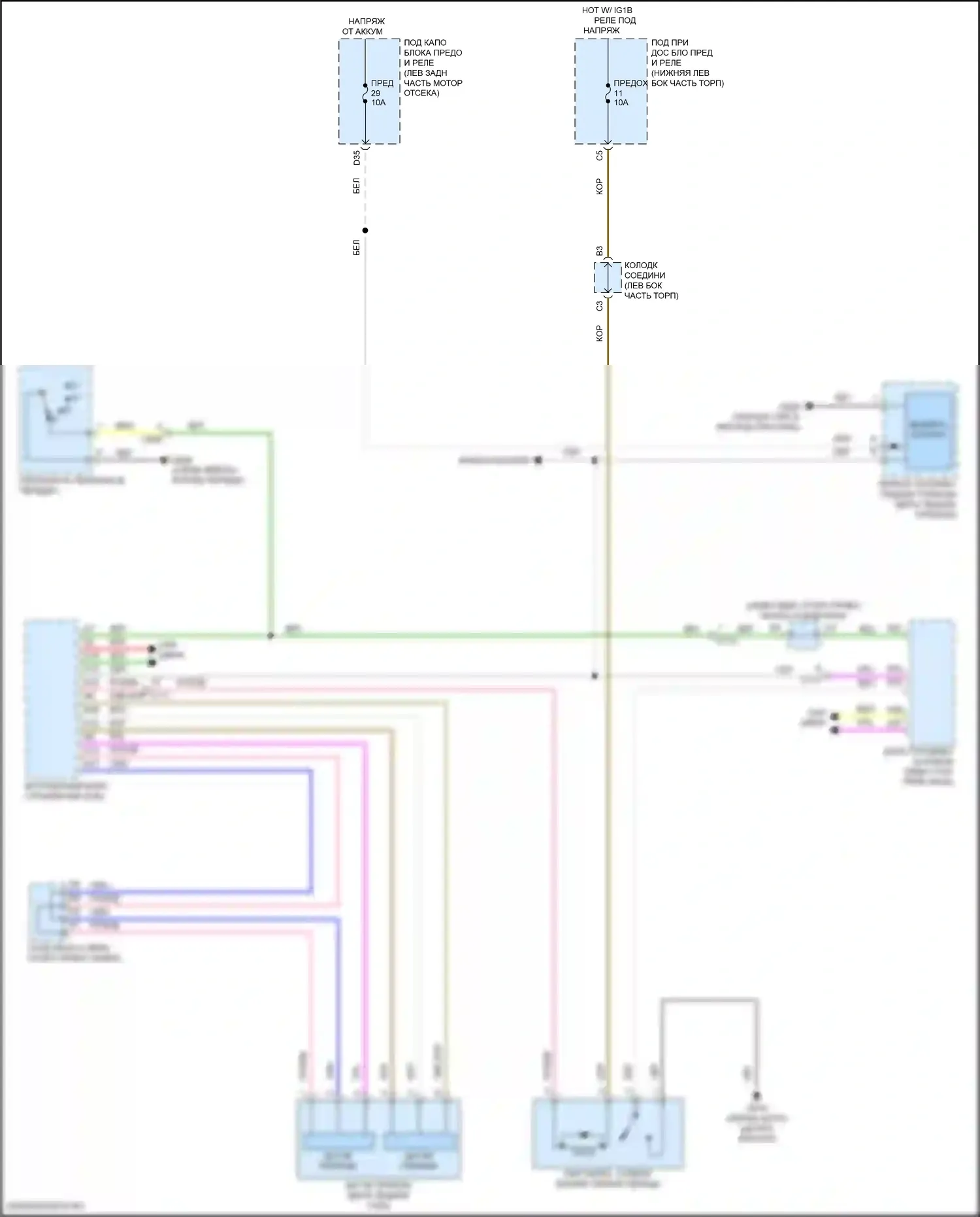 Accord Honda XI (2023-2024): Электросхема блокировки селектора, гибридная 