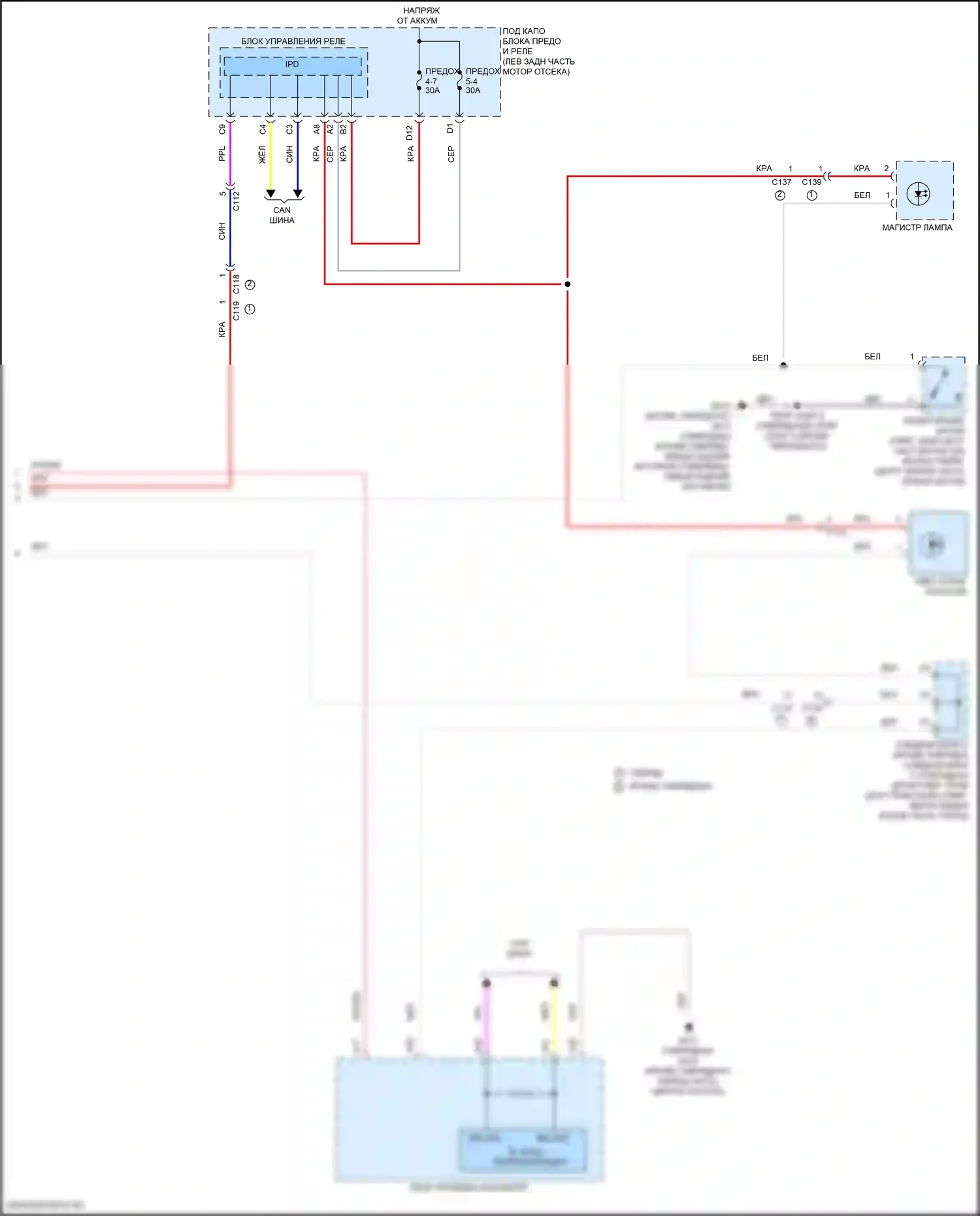Accord Honda XI (2023-2024): Электросхема таймера входного светофора (2 из 2) 