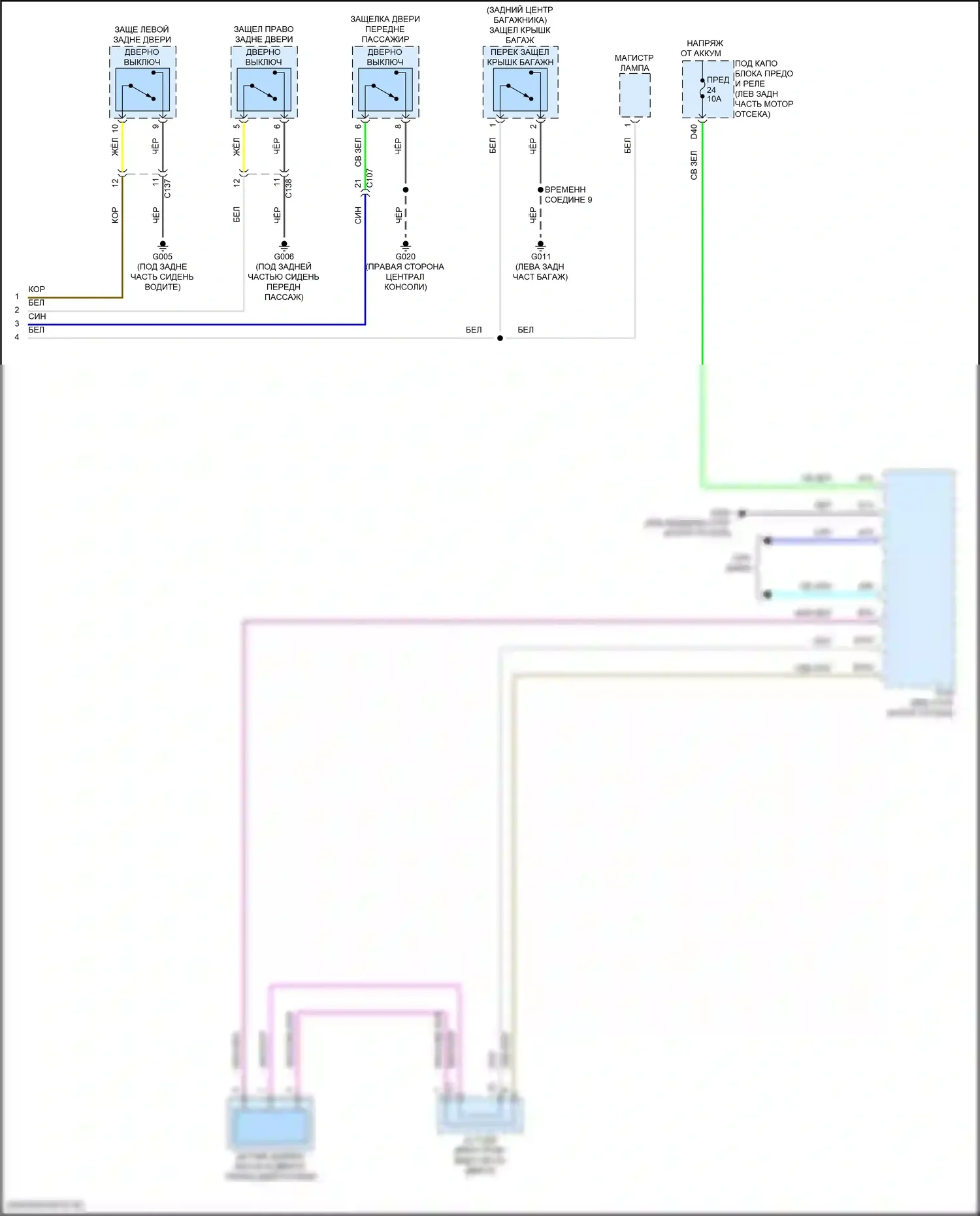 Accord Honda XI (2023-2024): Электросхема приборной панели, гибридная (3 из 3) 