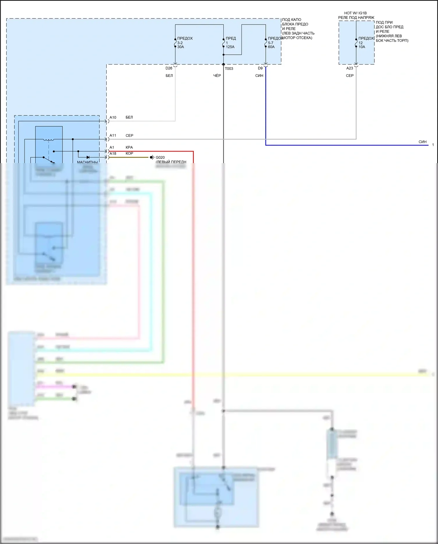 Accord Honda XI (2023-2024): Электросхема стартера (1 из 2) 