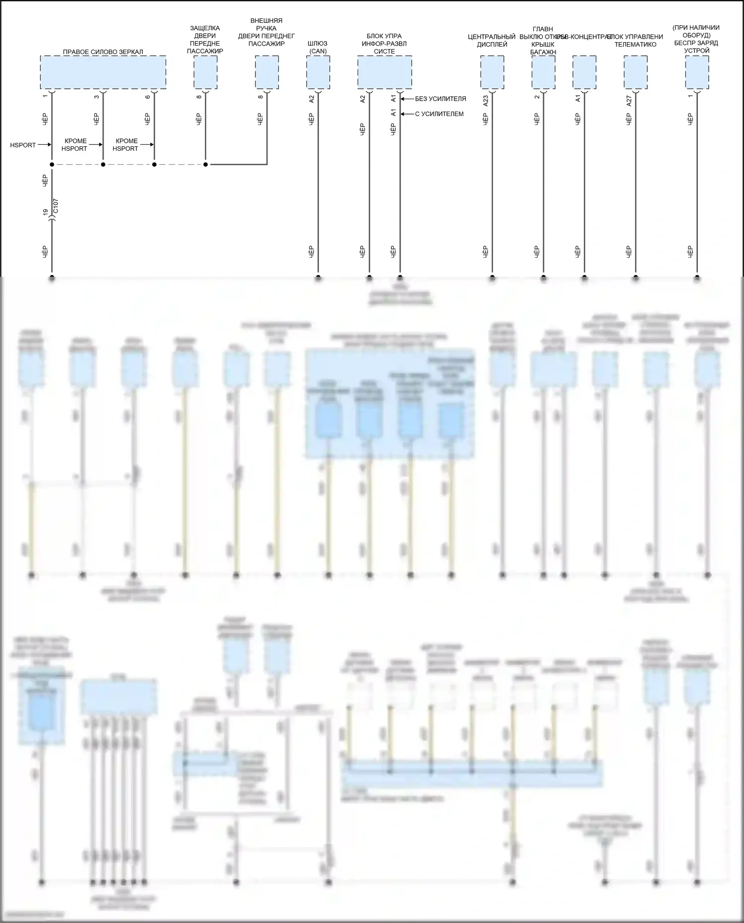 Accord Honda XI (2023-2024): Электросхема разводки массы, гибридная (5 из 5) 