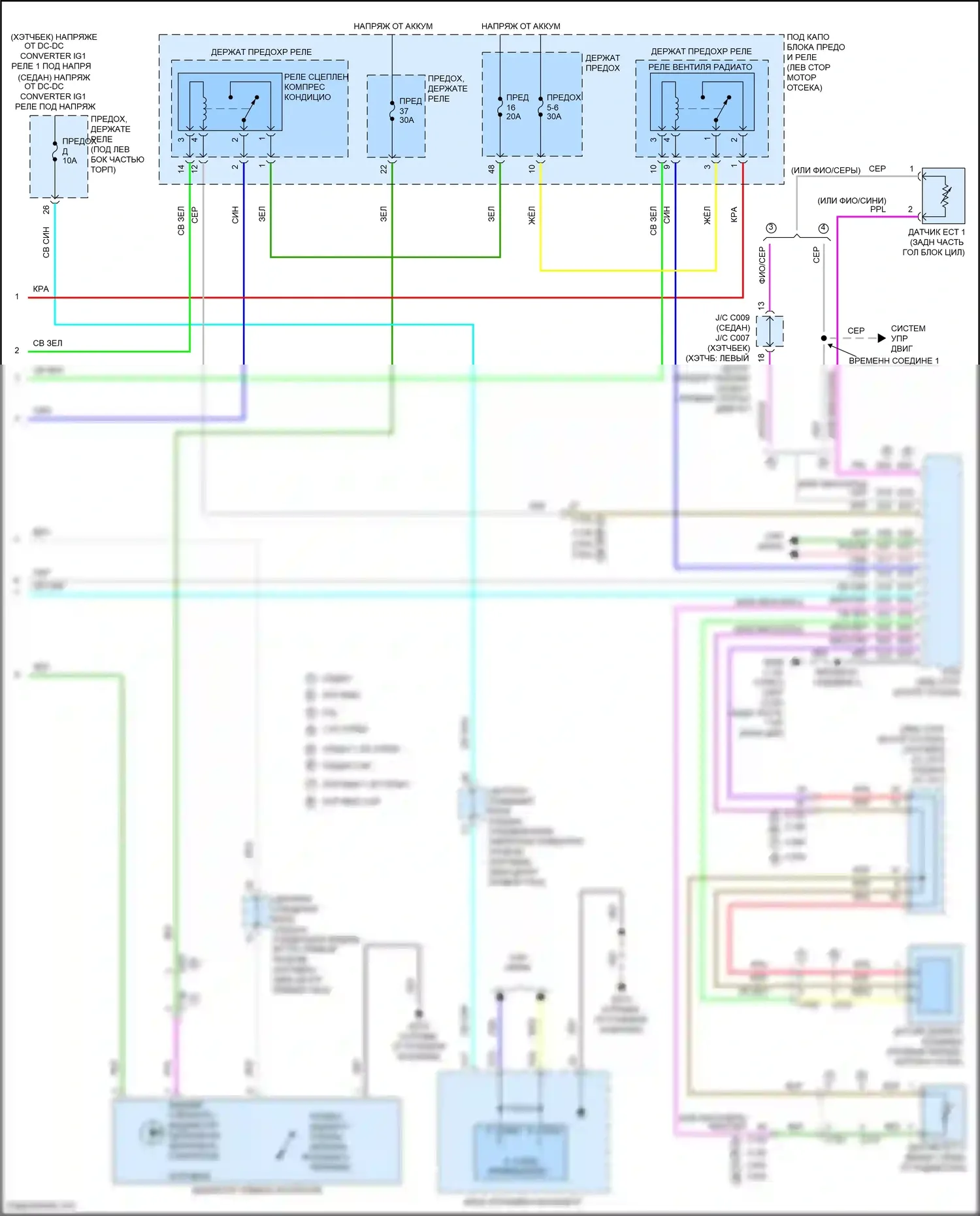Civic Type R Honda XI (2021-2024): Электросхема климат контроля (3 из 3) 