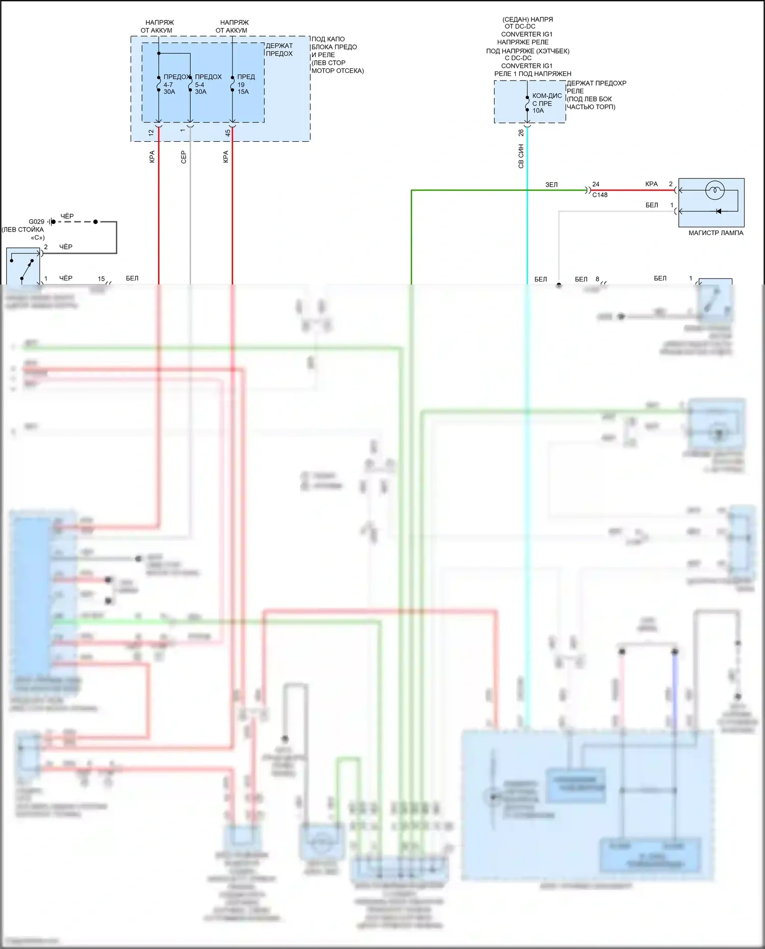 Civic Type R Honda XI (2021-2024): Электросхема освещения салона (2 из 2) 