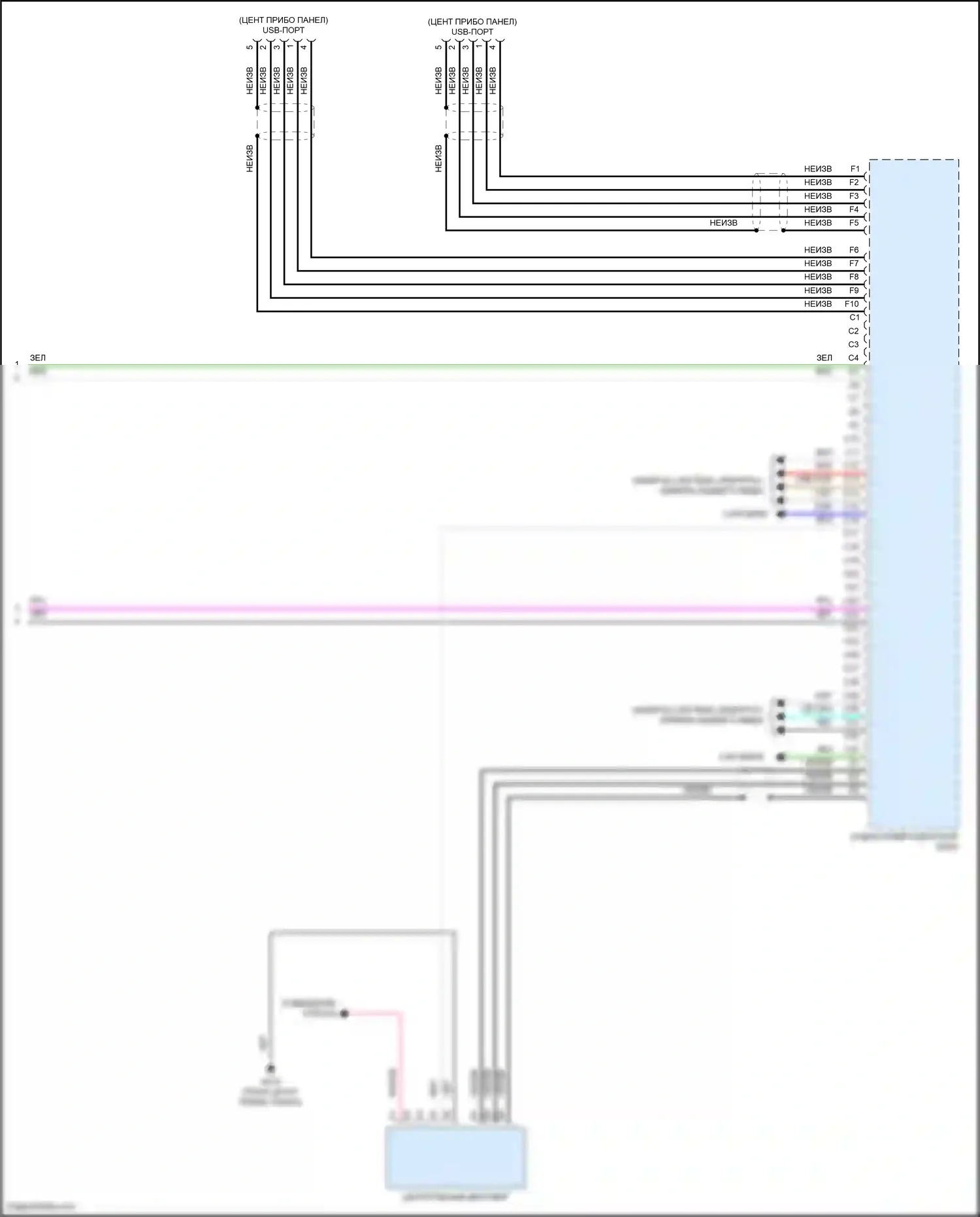 Civic Type R Honda XI (2021-2024): Электросхема навигации, с усилителем (4 из 4) 