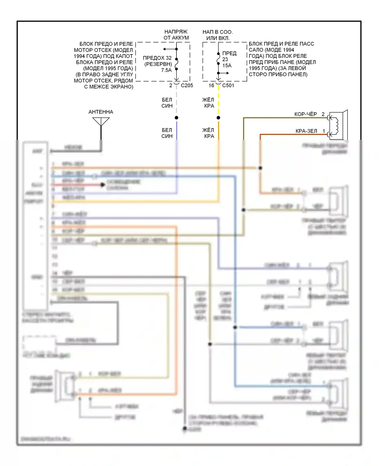 Civic Honda II (1979-1997): Магнитола- электросхемы, премиум- магнитола 