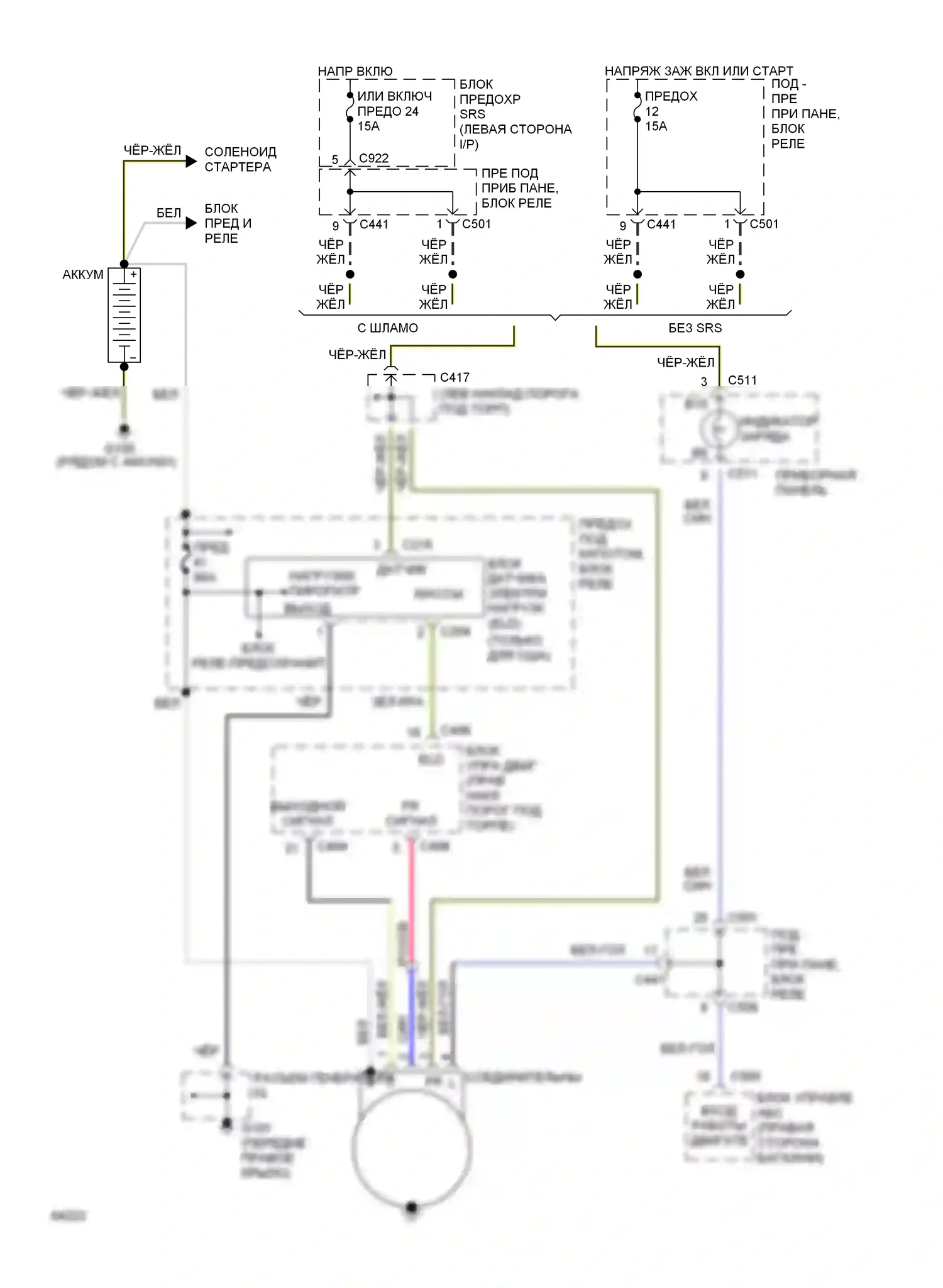 Civic Honda IV (1987-1996): Электросхема генератора 
