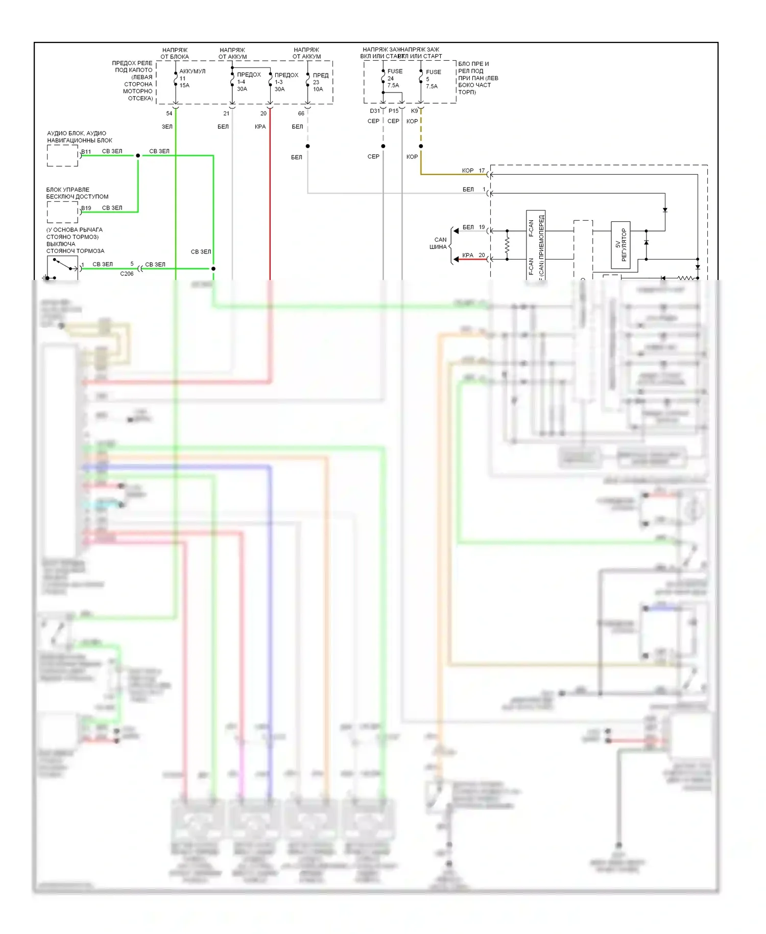 Civic Honda IX рестайлинг (2013-2016): Антиблокировочная система abs электросхема, гибридная 