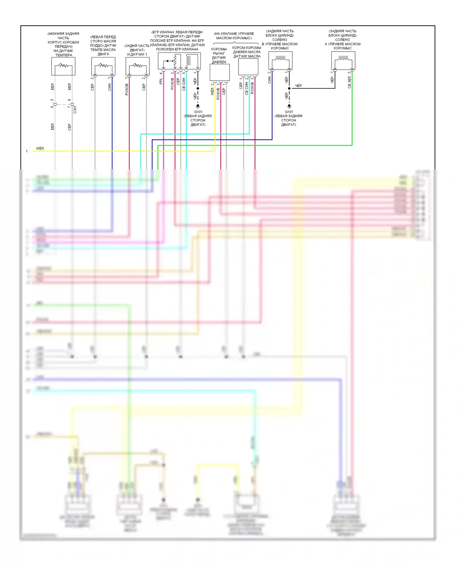 Civic Honda IX рестайлинг (2013-2016): Электросхема коробки передач, гибридная (3 из 3) 