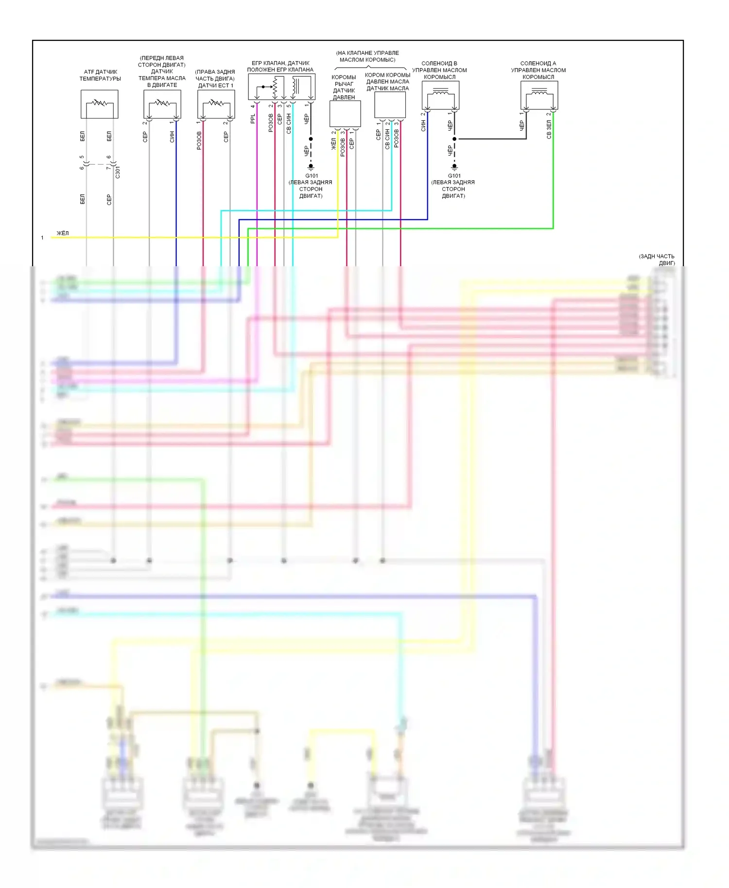 Civic Honda IX (2011-2015): Электросхема коробки передач, гибридная (3 из 3) 