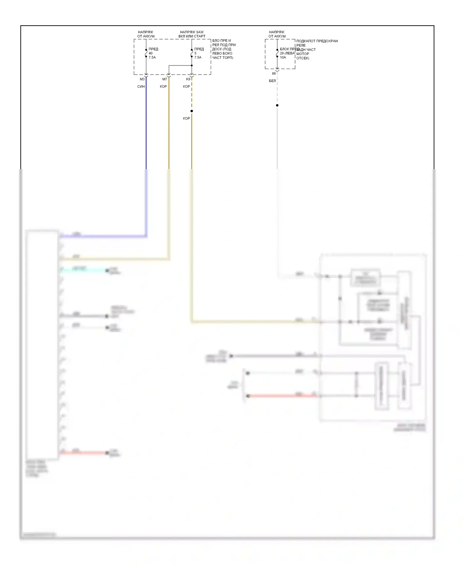 Civic Honda IX (2011-2015): Электросхема контроля давления в шинах 