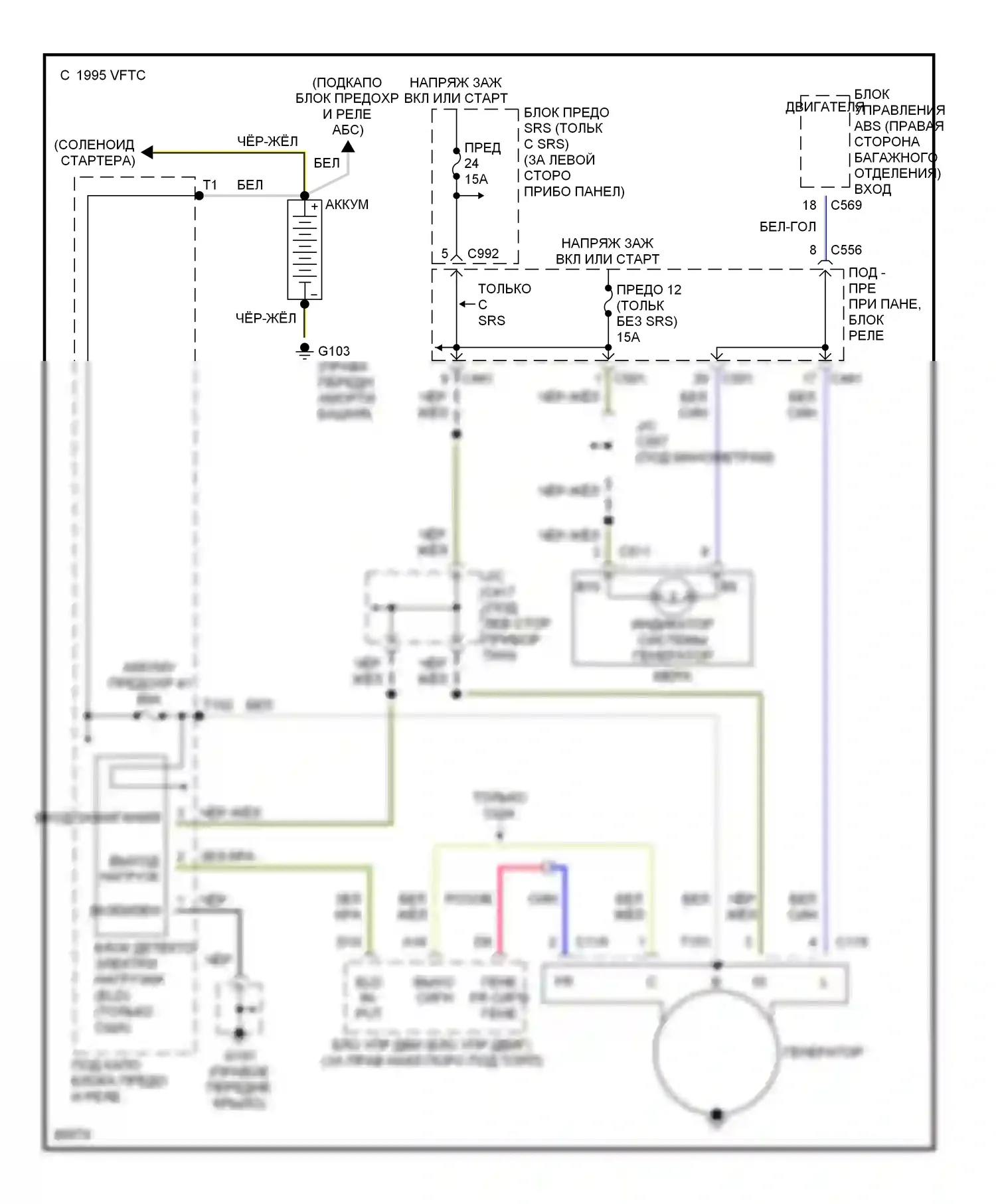Civic Honda V (1991-1997): Электросхема генератора 