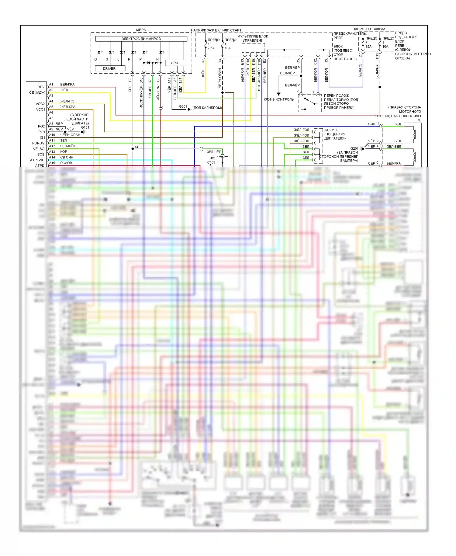 Civic Honda VII рестайлинг (2003-2006): Электросхема автоматической коробки передач, гибрид 