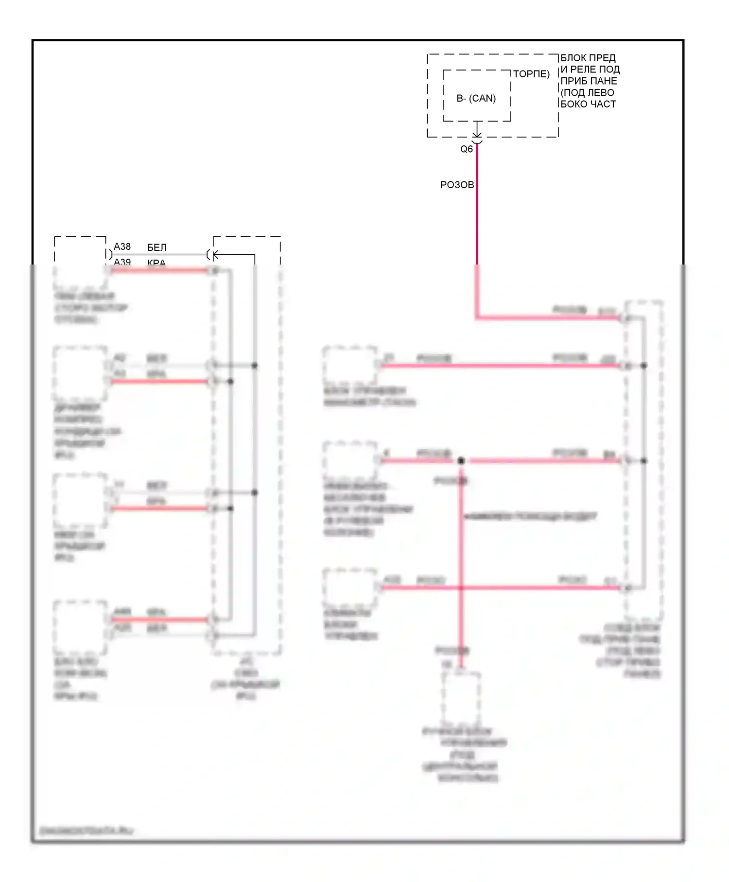 Civic Honda VIII рестайлинг (2008-2011): Ima f- (can) high/low и b- (can) circuits, hybrid 