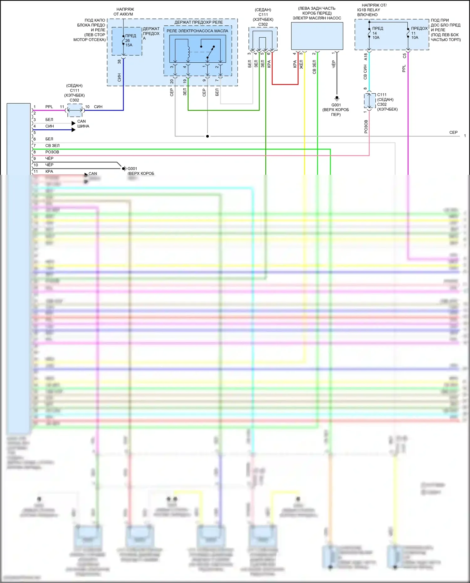 Civic Honda XI (2021-2024): 1,5л турбо, электросхема коробки передач (1 из 3) 