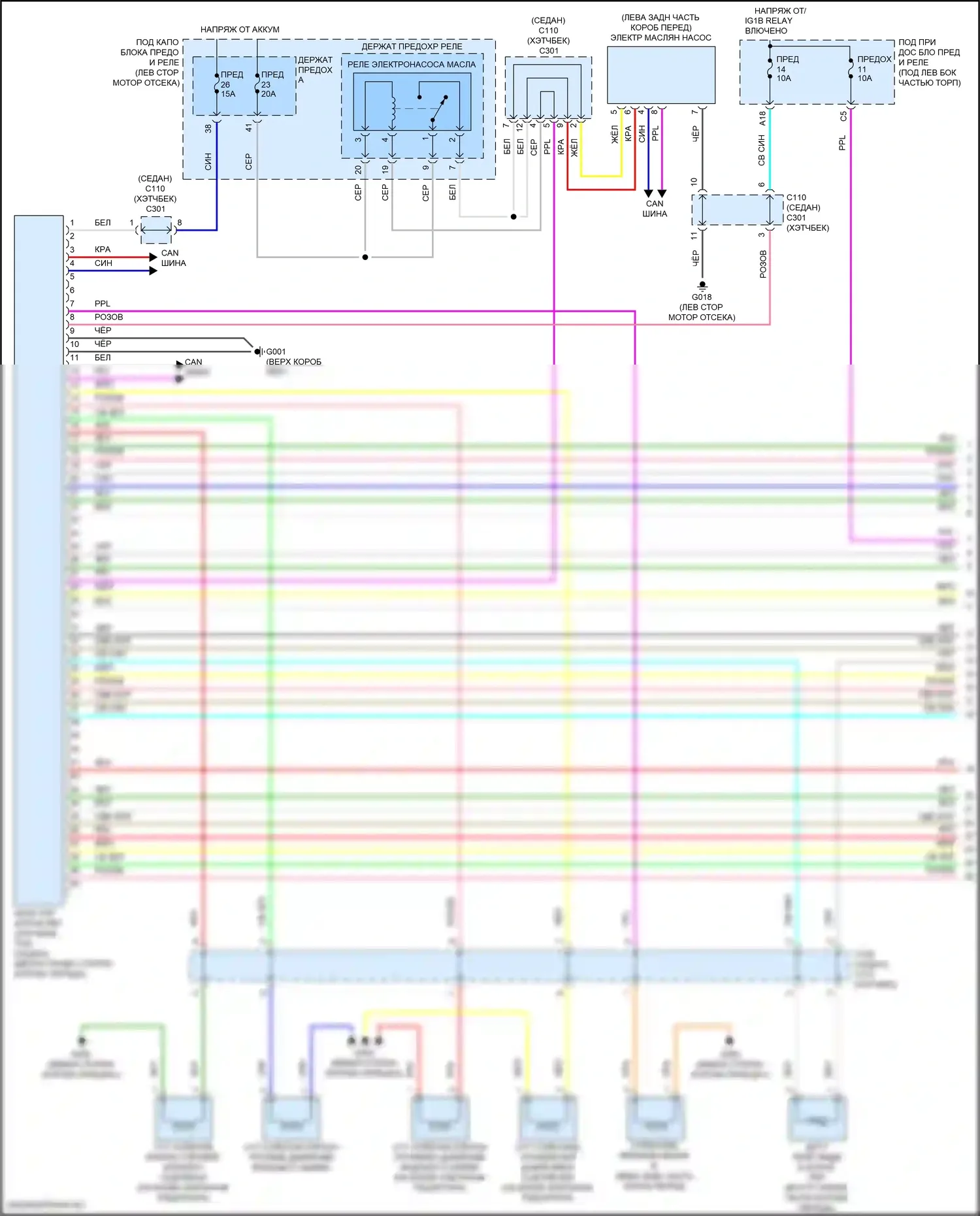 Civic Honda XI (2021-2024): 2.0l, электросхема коробки передач (1 из 3) 