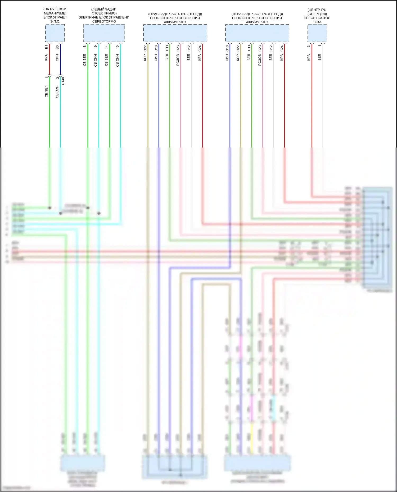 Clarity Honda II (2016-2021): Электрическая, компьютерная электросхема линии данных (4 из 4) 