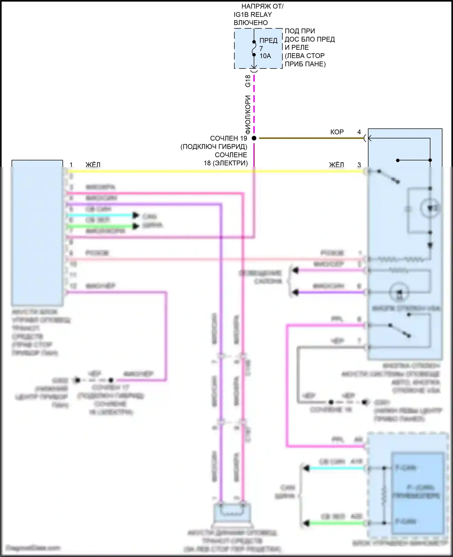 Clarity Honda II (2016-2021): Электросхема двигателя 1.5л, электросхема системы звука виртуального двигателя 
