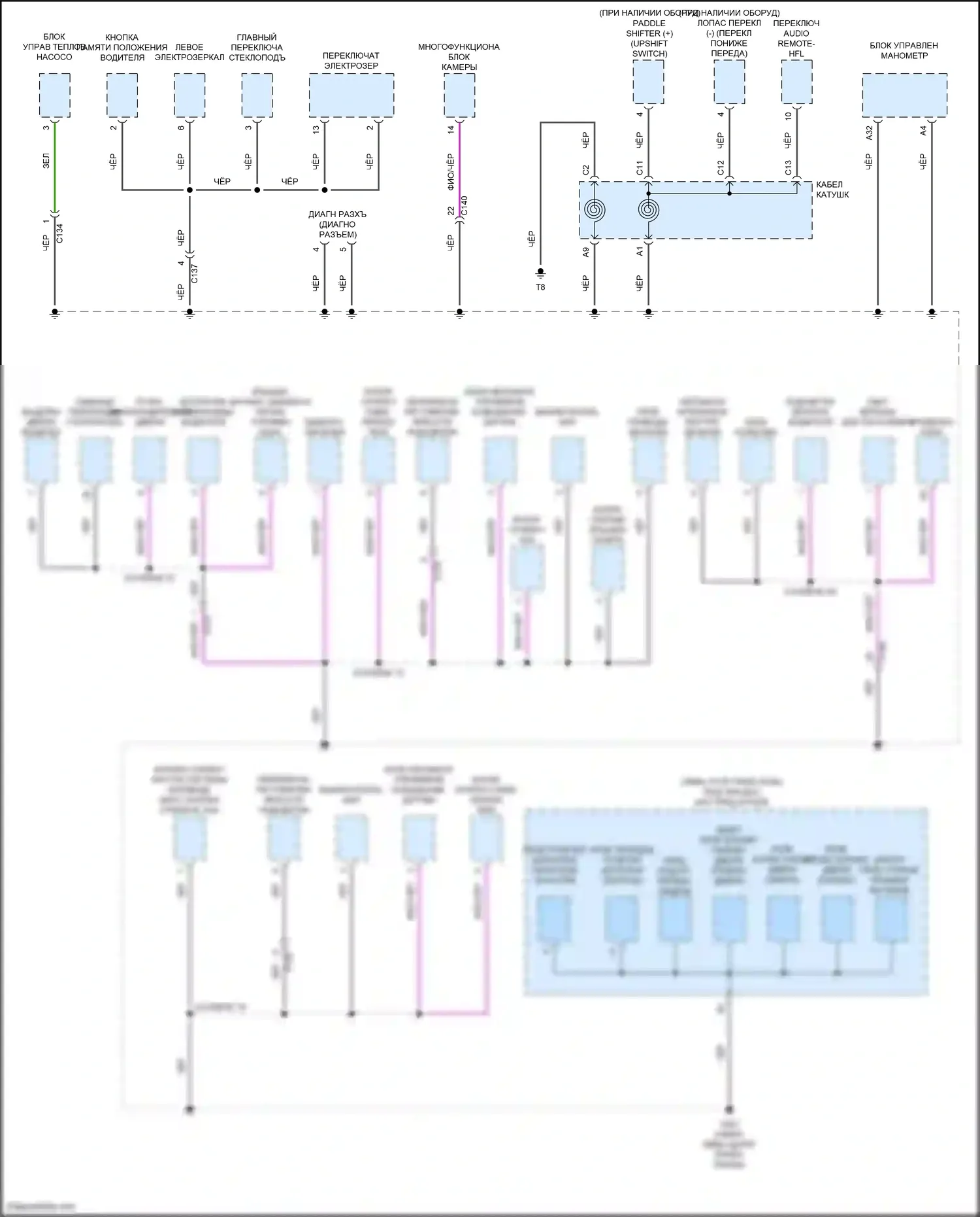 Clarity Honda II (2016-2021): Электросхема, электросхема разводки массы (5 из 5) 