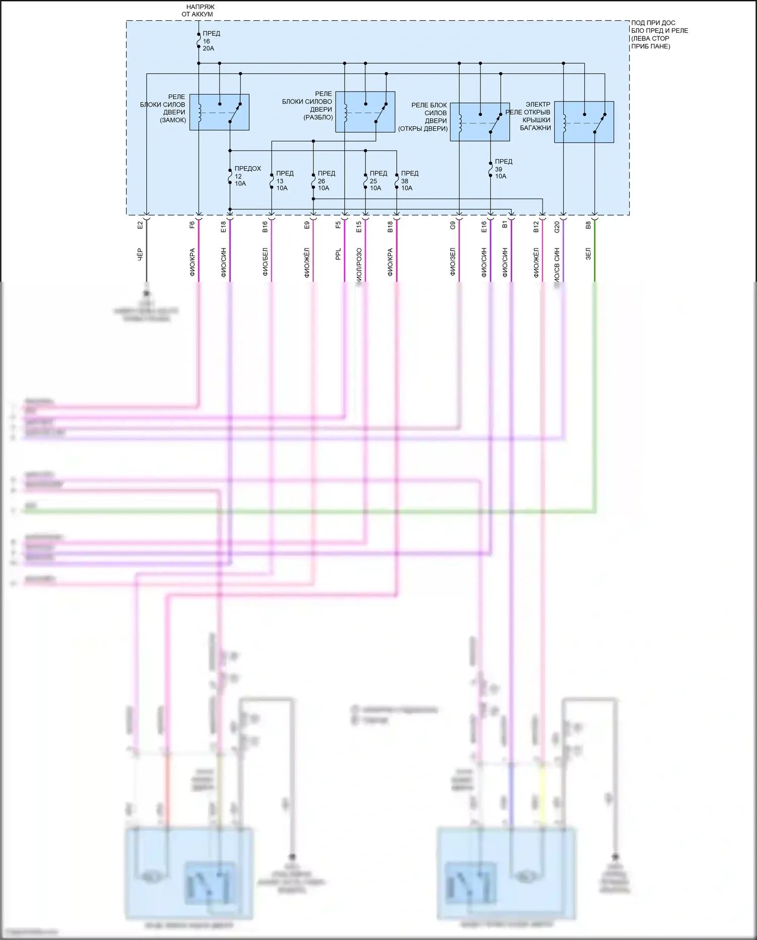 Clarity Honda II (2016-2021): Сигнализации электросхема (6 из 6) 