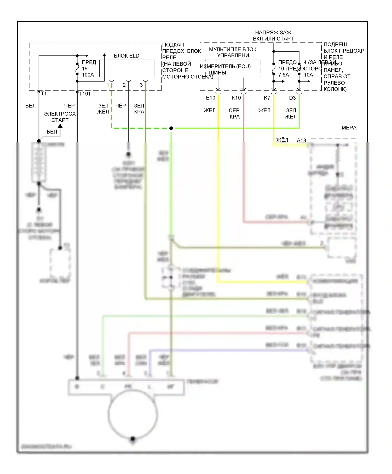 CR-V Honda II рестайлинг (2004-2006): Электросхема генератора 