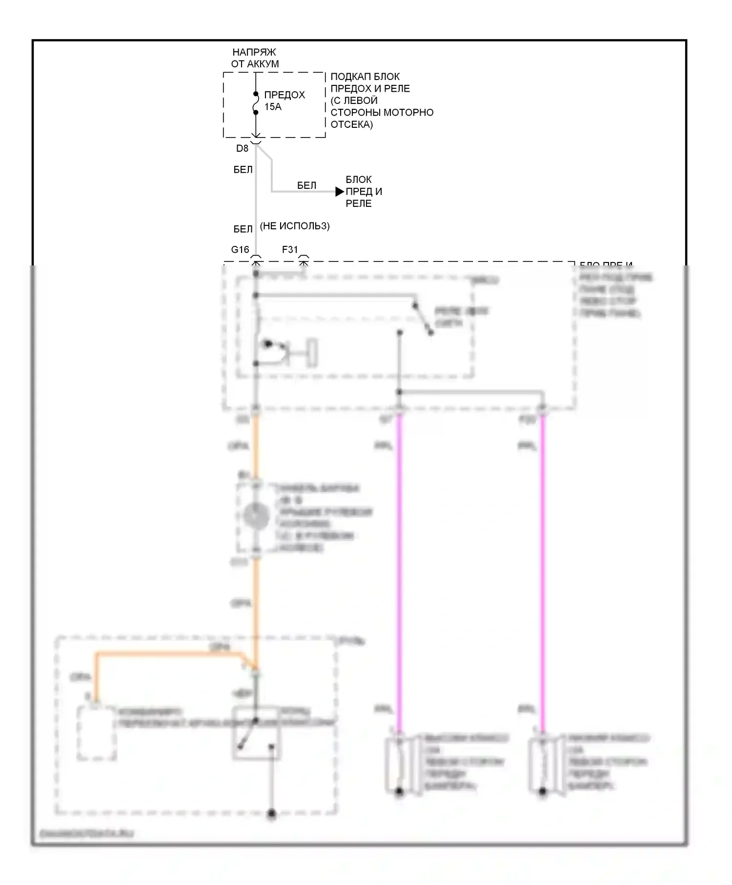 CR-V Honda III рестайлинг (2009-2012): Электросхема клаксона 