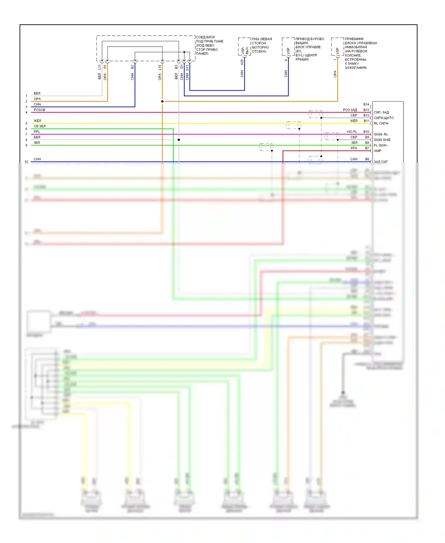 CR-V Honda III (2006-2009): Электросхема навигации (3 из 3) 