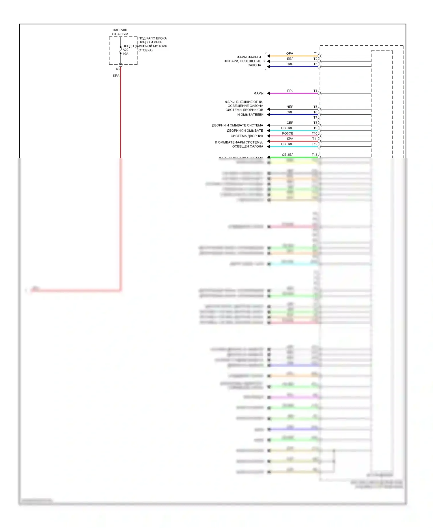 CR-V Honda IV (2011-2015): Электросхема блоков управления кузовом (2 из 2) 