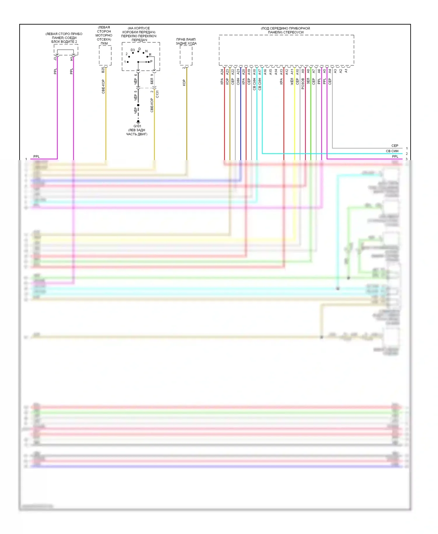 CR-V Honda IV (2011-2015): Электросхема навигации (2 из 4) 