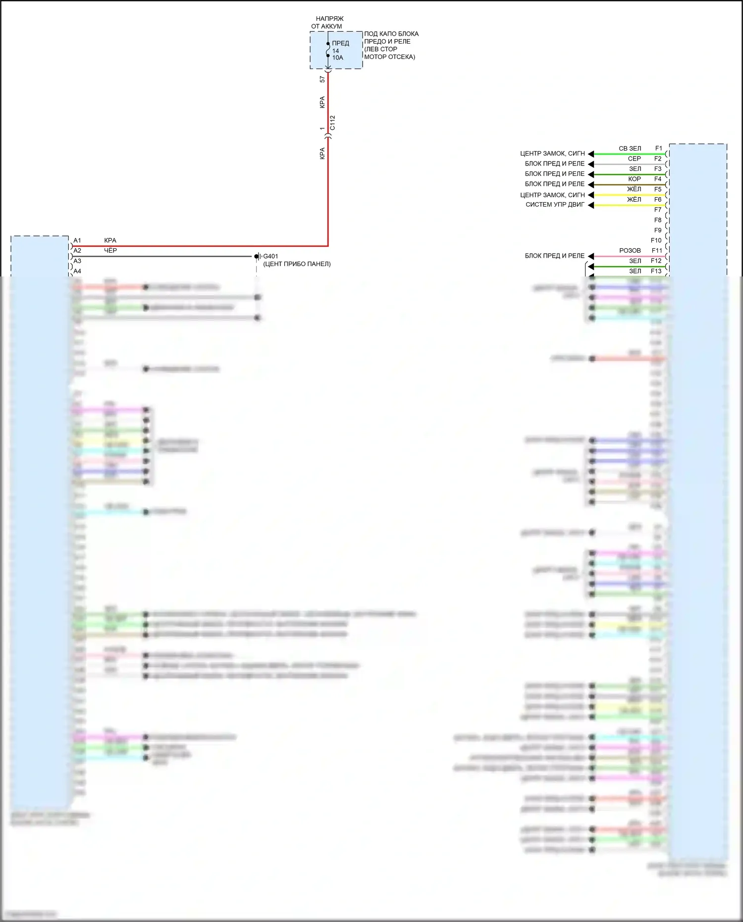 CR-V Honda V рестайлинг (2019-2024): Электросхема блоков управления кузовом, гибридная (1 из 2) 