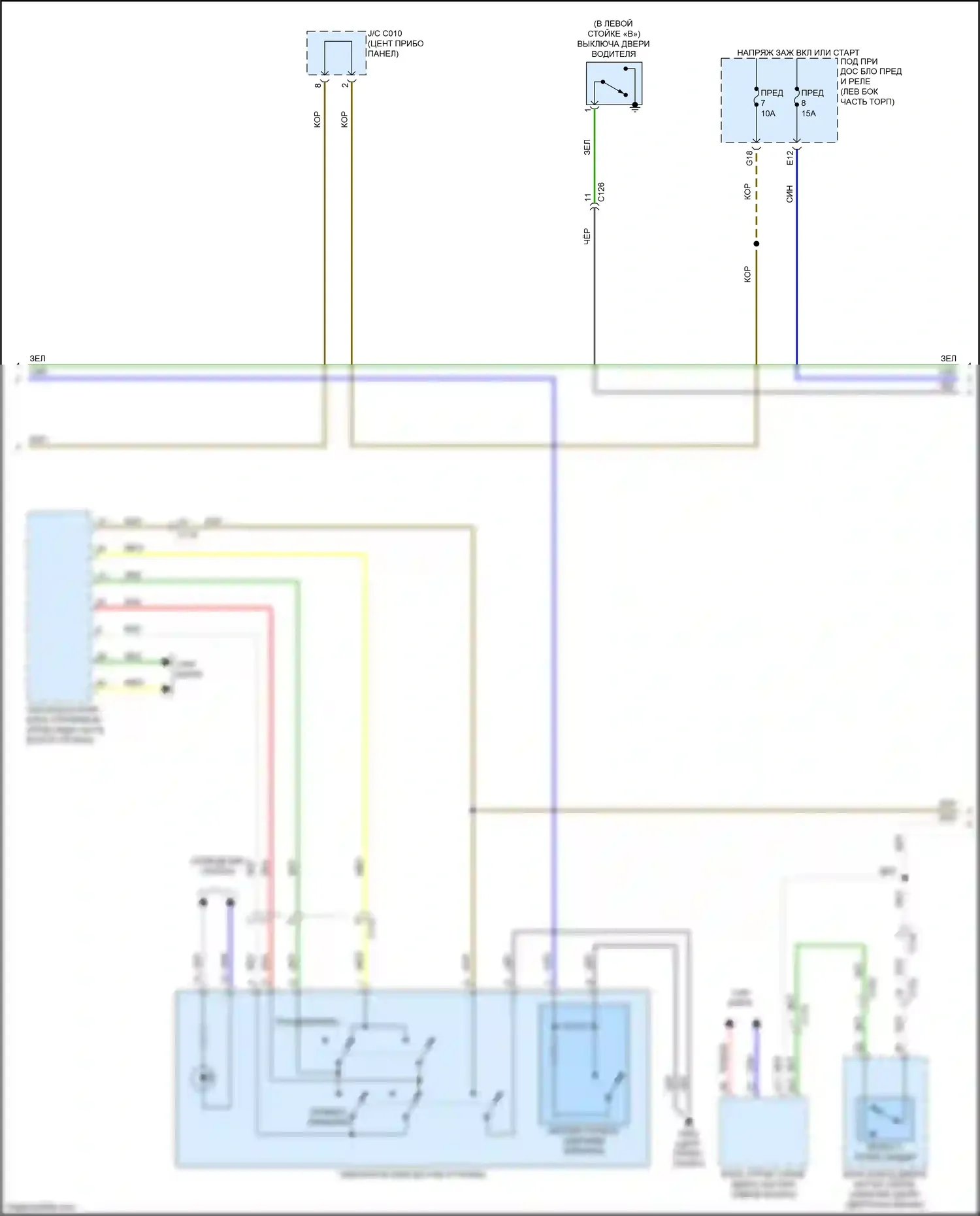 CR-V Honda V рестайлинг (2019-2024): Электросхема приборной панели, гибридная (2 из 3) 