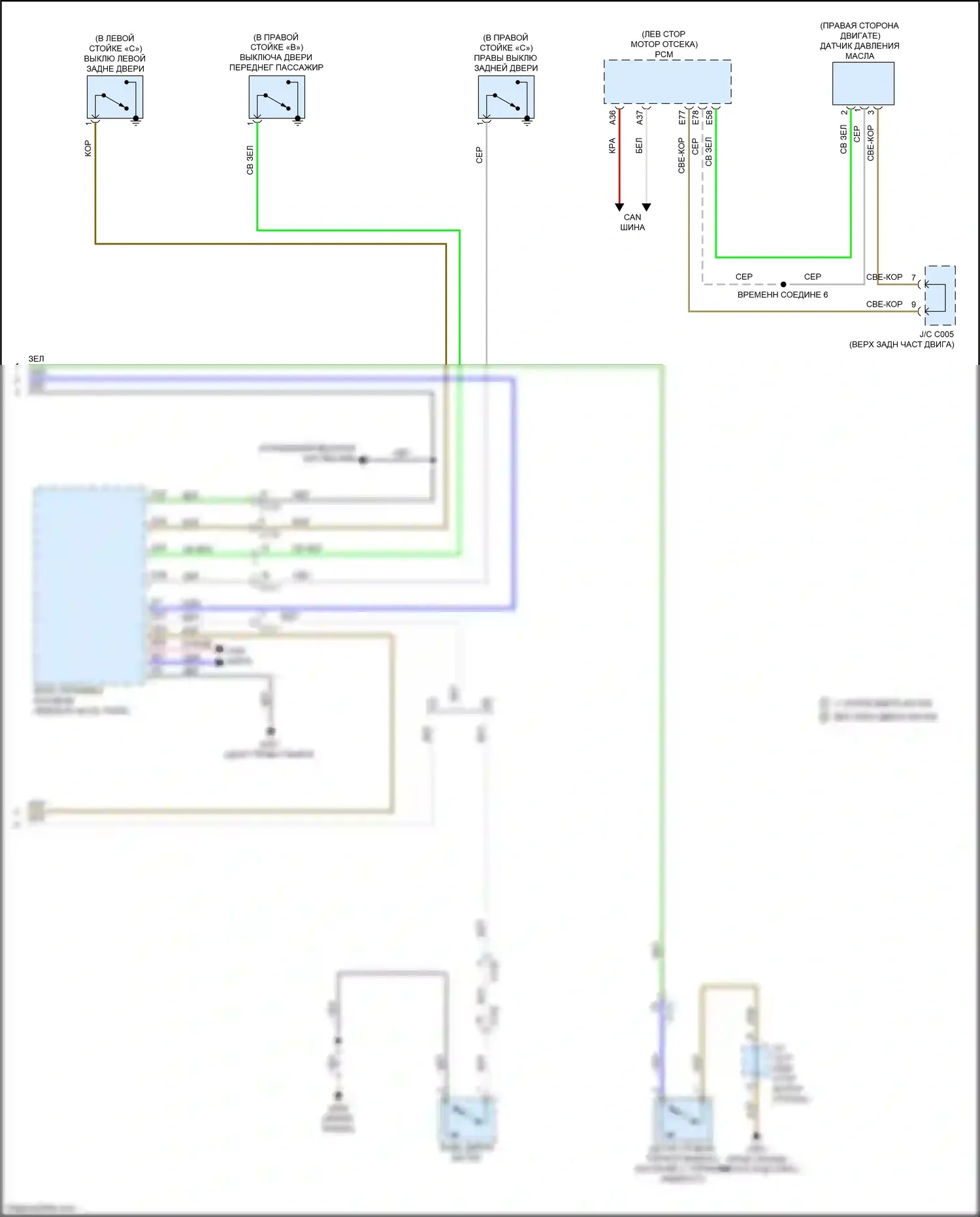 CR-V Honda V рестайлинг (2019-2024): Электросхема приборной панели, гибридная (3 из 3) 