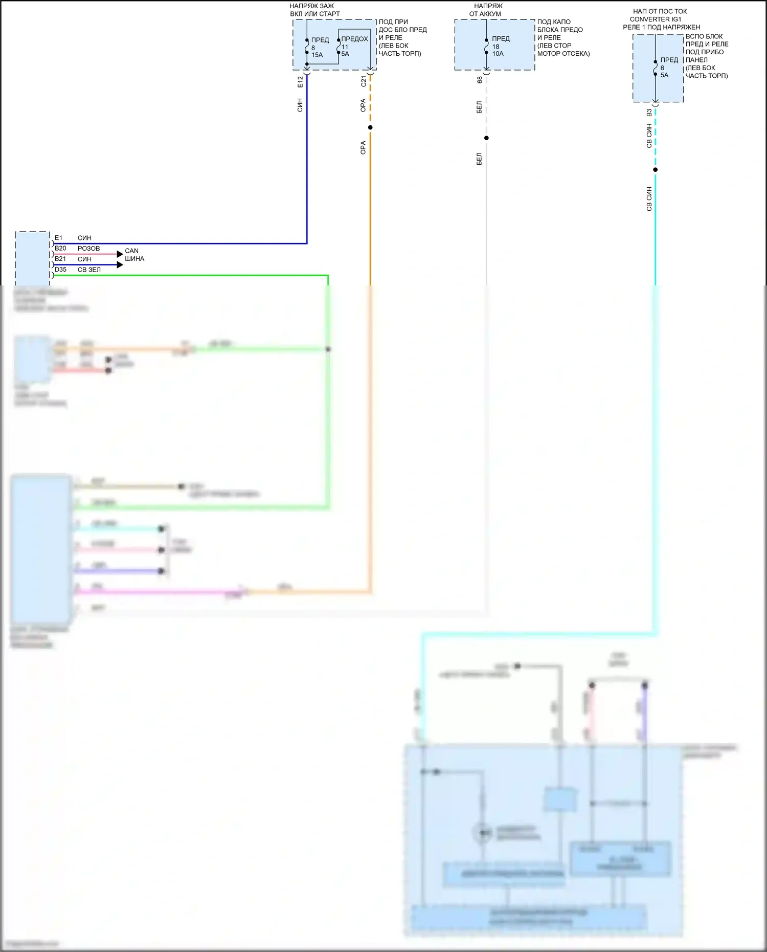 CR-V Honda V рестайлинг (2019-2024): Электросхема иммобилайзера 