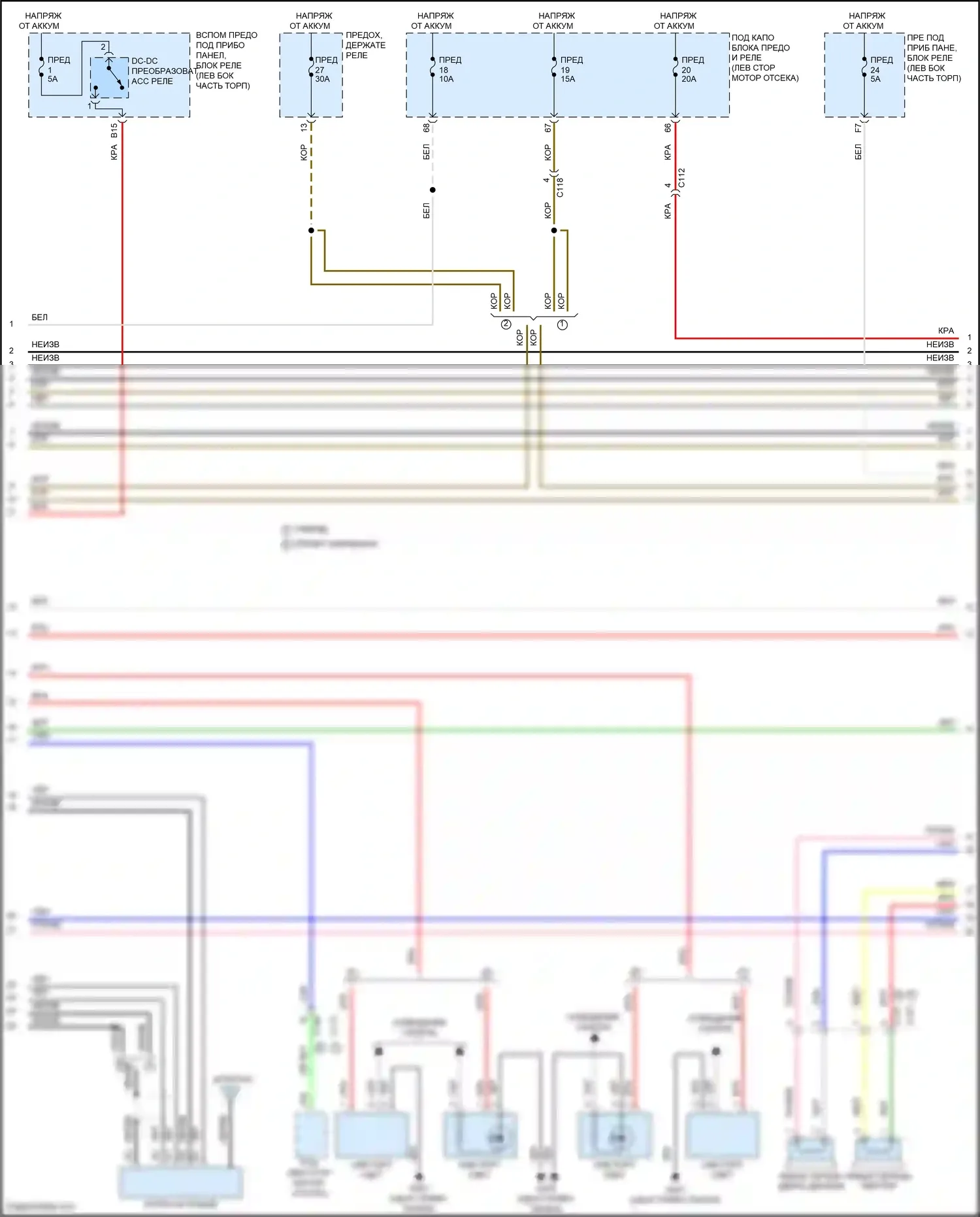 CR-V Honda V рестайлинг (2019-2024): Электросхема навигации (2 из 6) 
