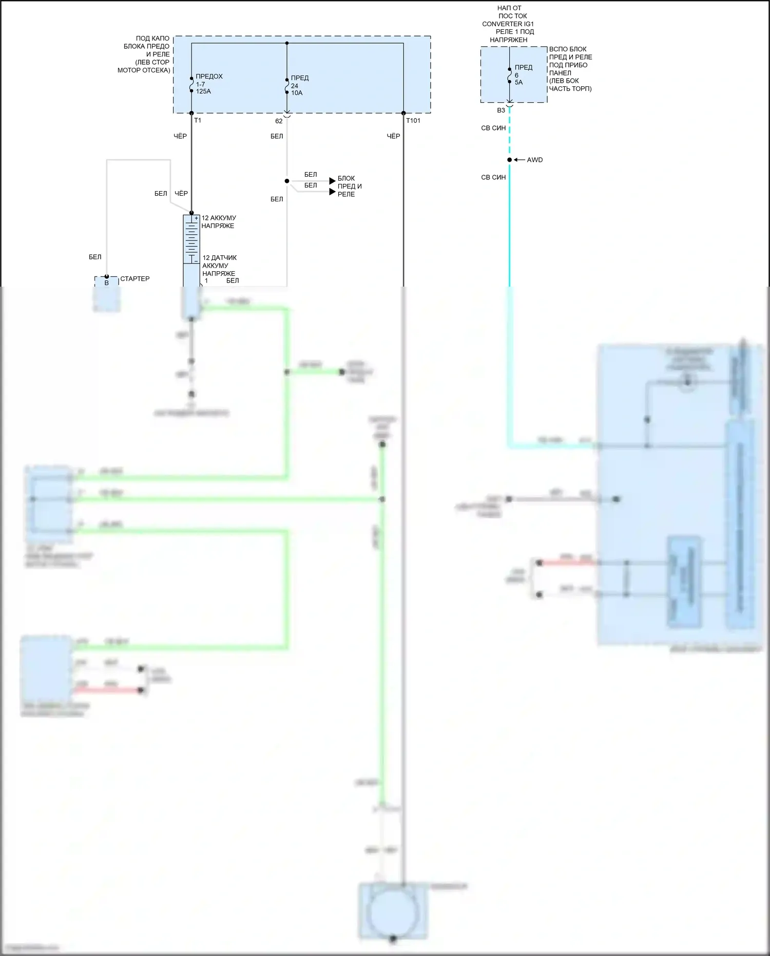 CR-V Honda V рестайлинг (2019-2024): Электросхема генератора 