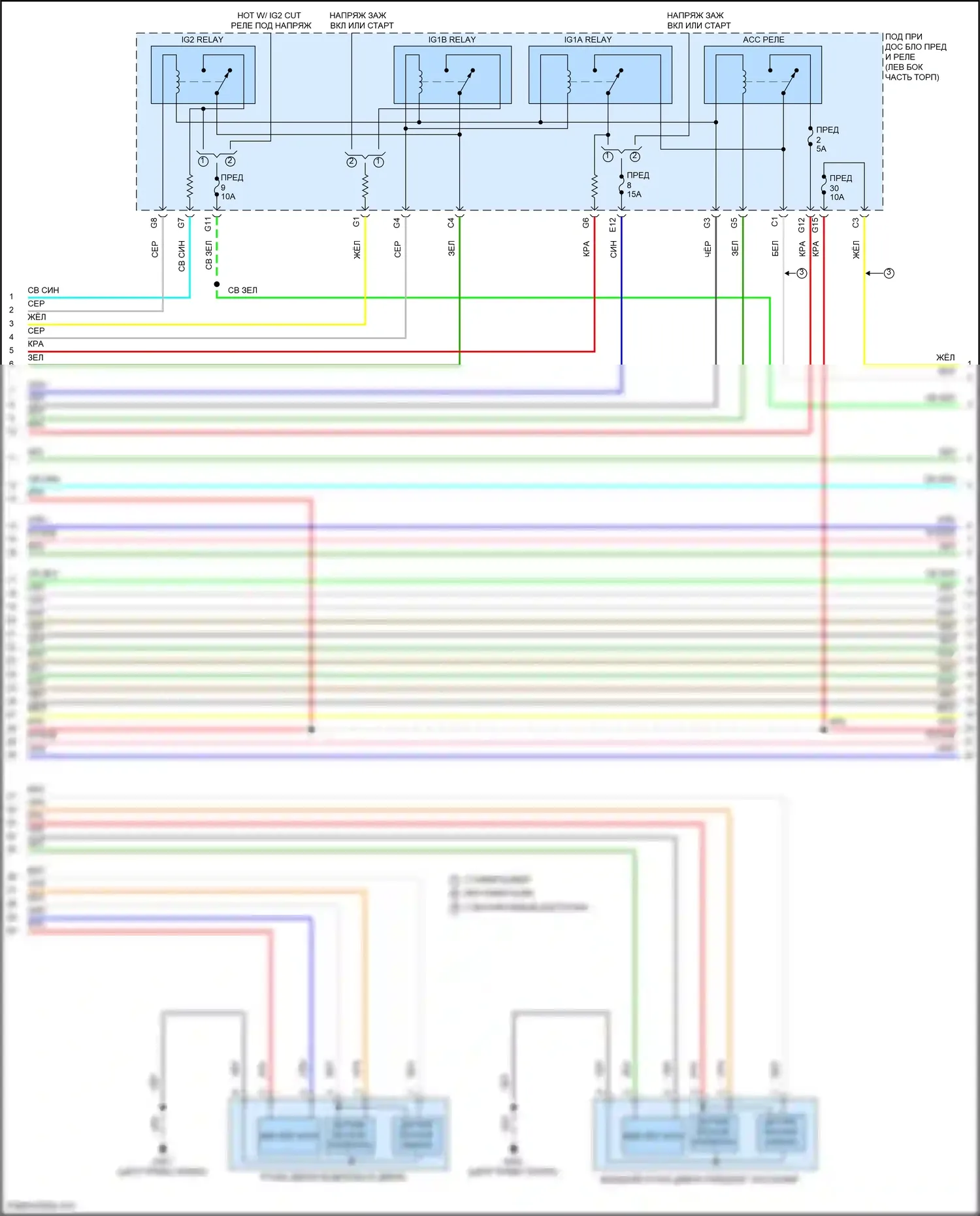 CR-V Honda V рестайлинг (2019-2024): Электросхема центрального замка, кроме гибридного (2 из 6) 