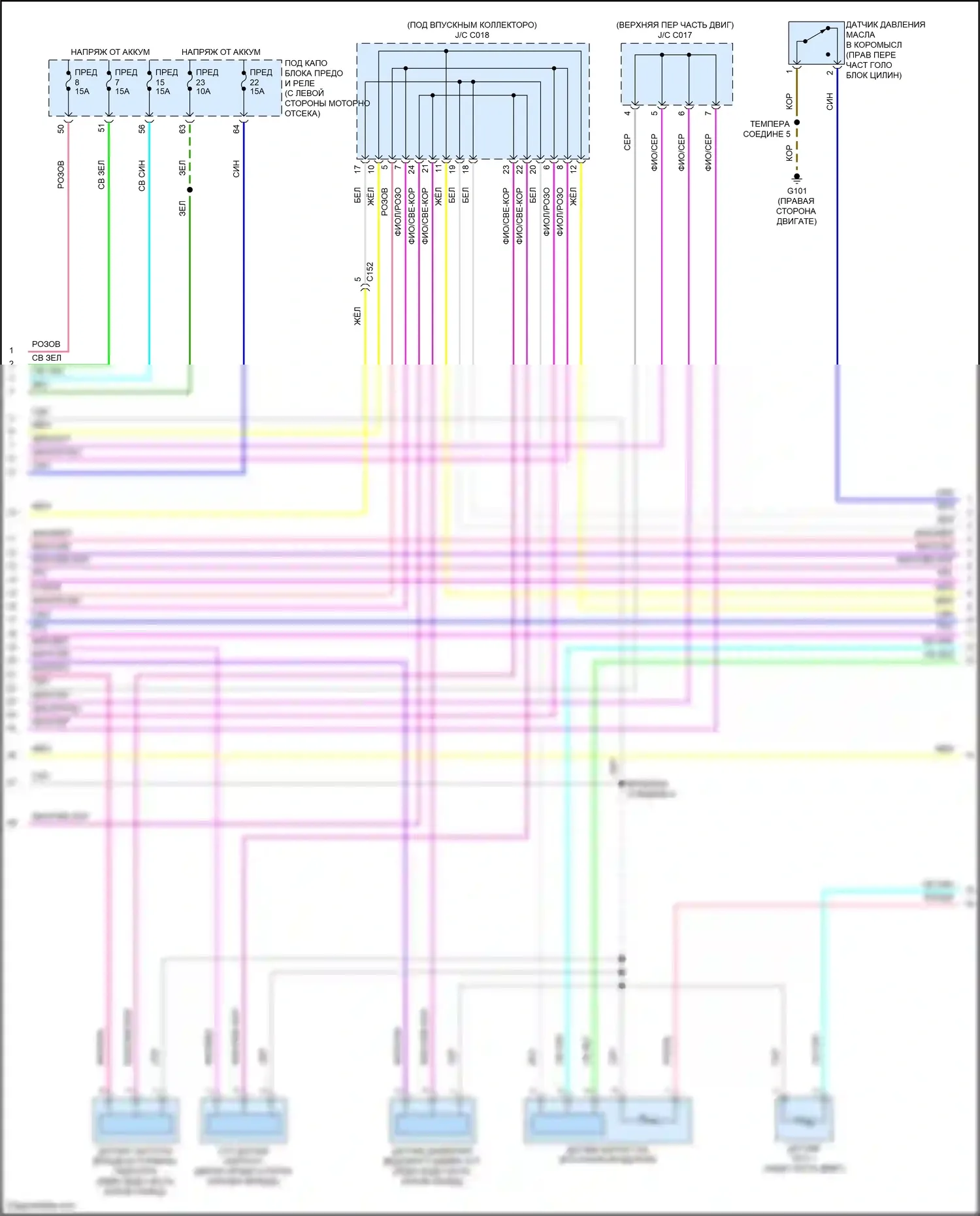 CR-V Honda V (2016-2022): Электросхема двигателя 2.4л (6 из 7) 