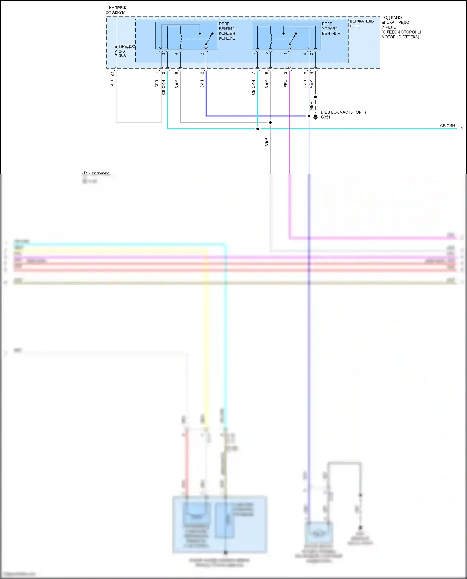 CR-V Honda V (2016-2022): Электросхема климат контроля (4 из 5) 