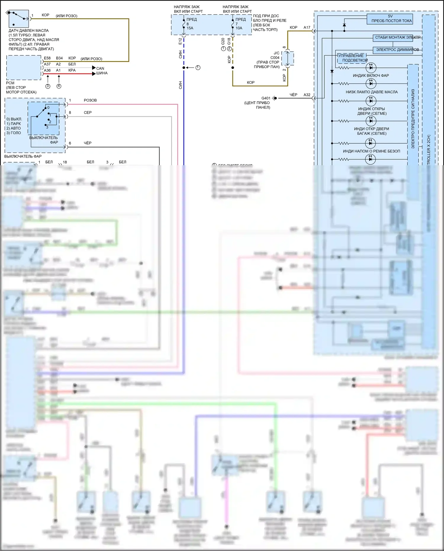 CR-V Honda V (2016-2022): Электросхема помощников водителя 