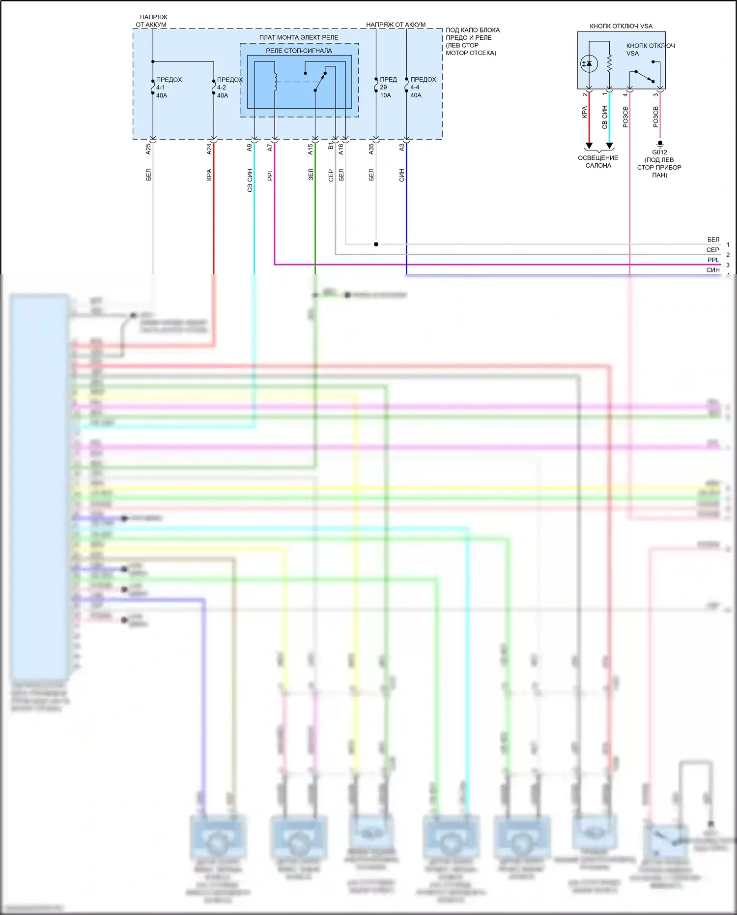 CR-V Honda VI (2022-2024): Антиблокировочная система abs электросхема, за исключением гибридной (1 из 2) 