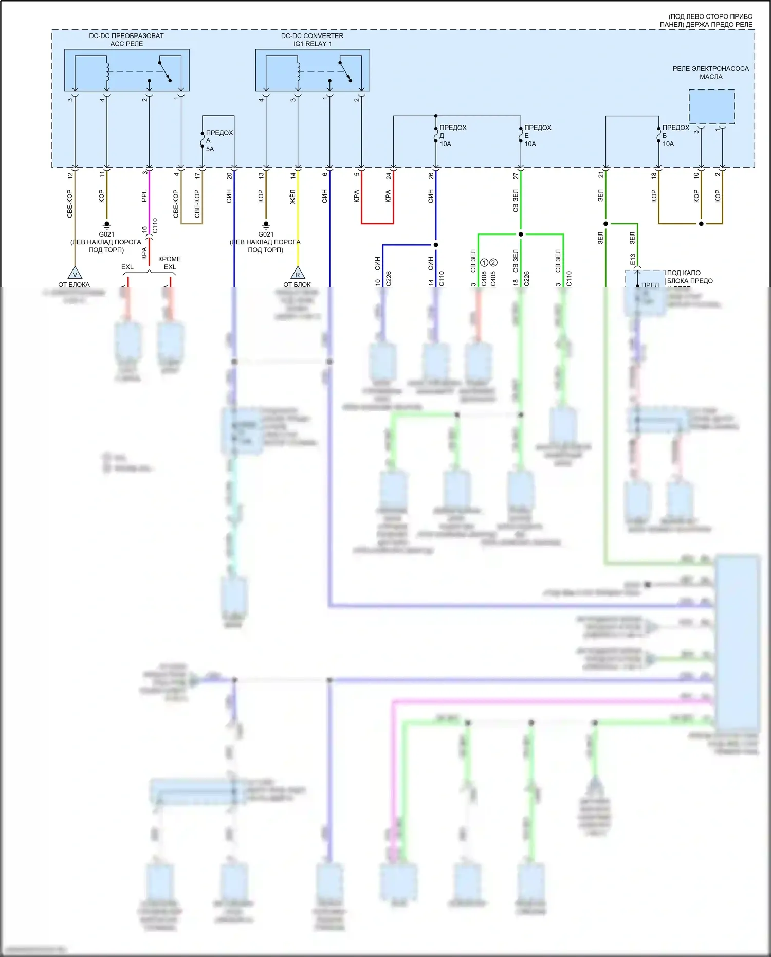 CR-V Honda VI (2022-2024): Электросхема блока предохранителей реле, кроме гибридного (7 из 7) 