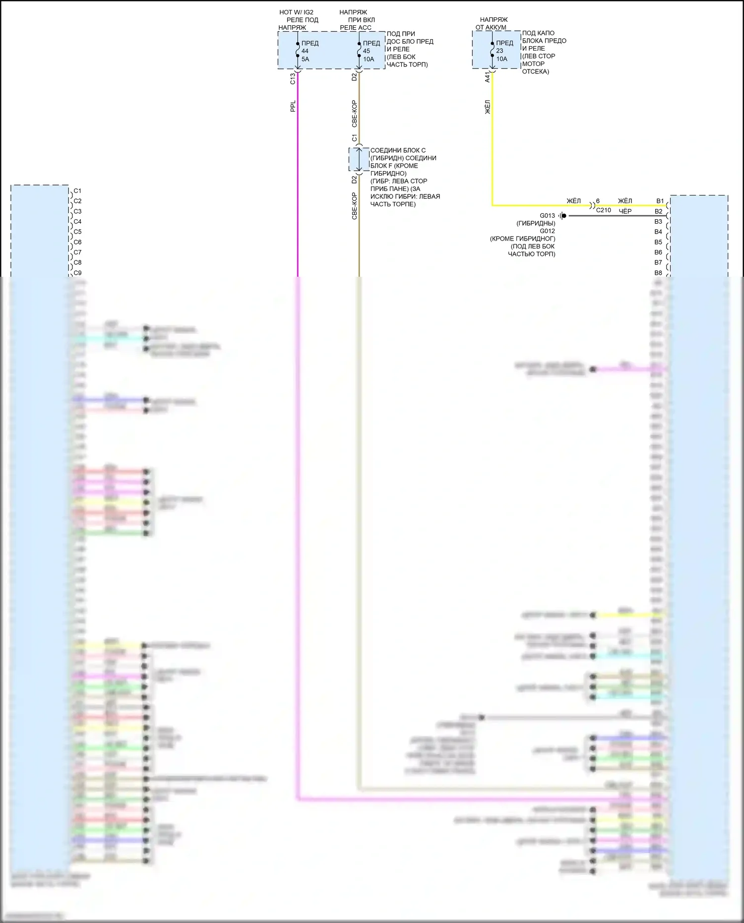 CR-V Honda VI (2022-2024): Электросхема блоков управления кузовом (2 из 2) 