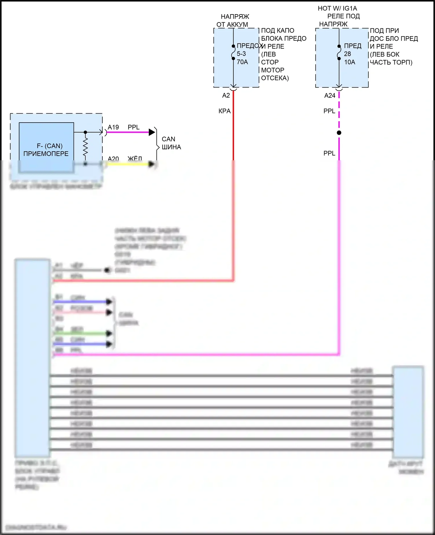CR-V Honda VI (2022-2024): Электросхема электроусилителя руля 