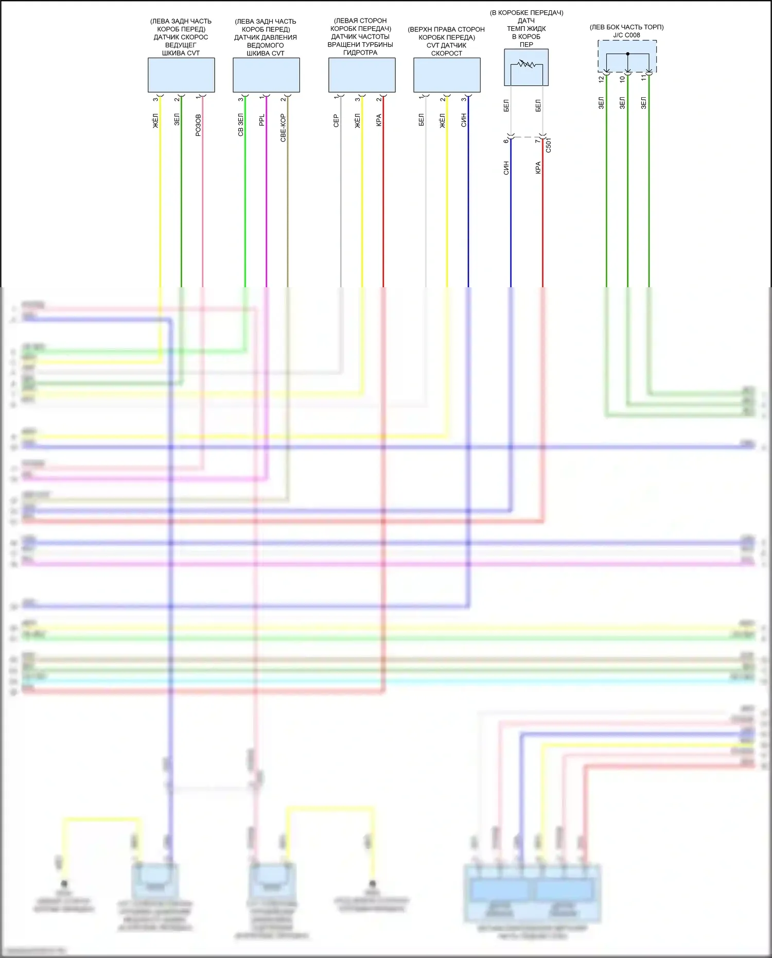 CR-V Honda VI (2022-2024): 1,5л турбо, автоматическая электросхема коробки передач (2 из 4) 