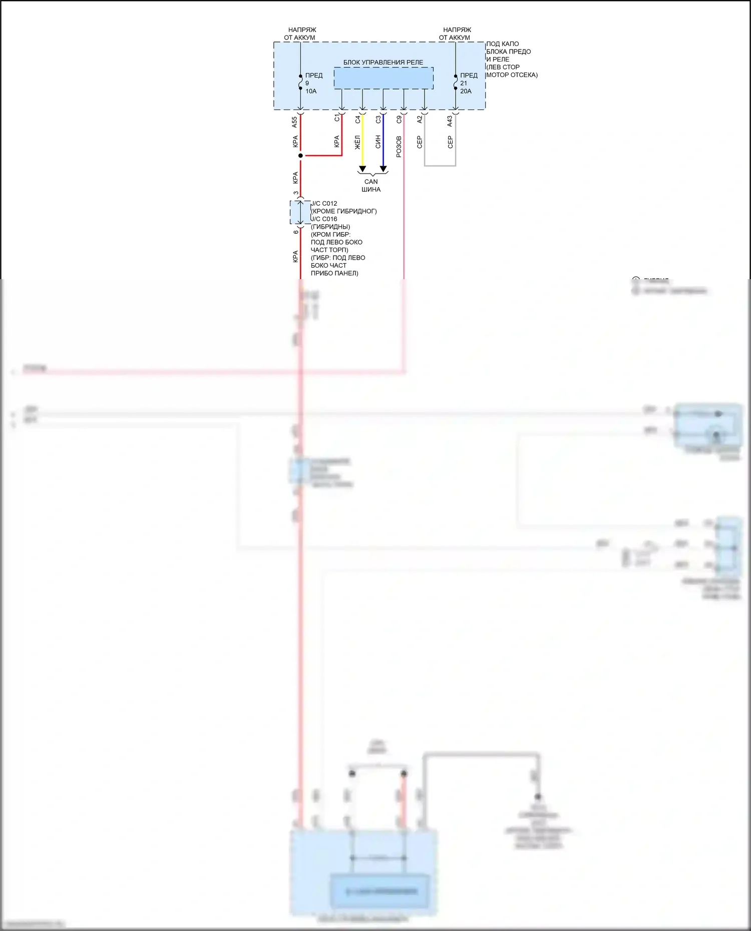 CR-V Honda VI (2022-2024): Электросхема таймера входного светофора (2 из 2) 