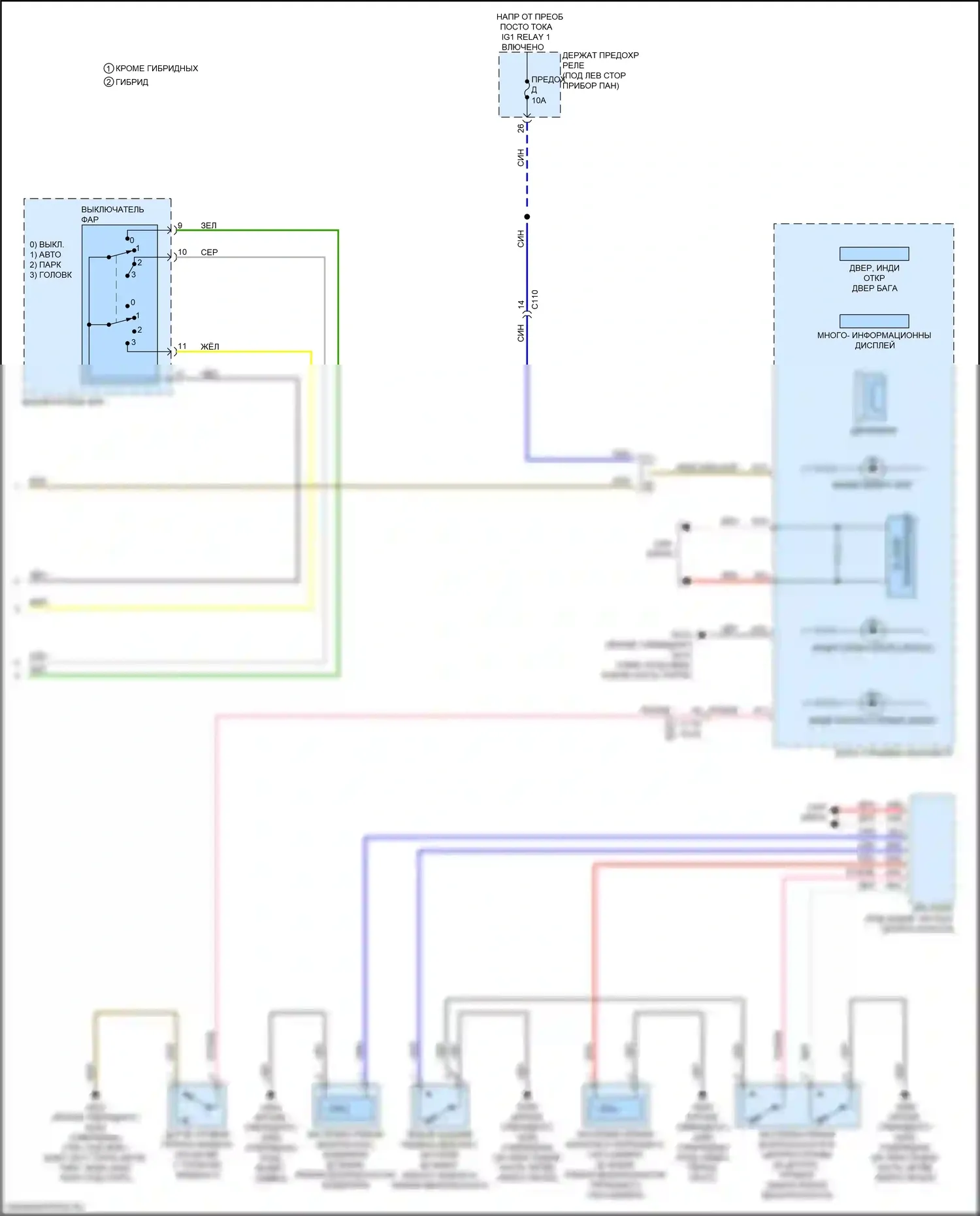 CR-V Honda VI (2022-2024): Электросхема помощников водителя (2 из 2) 