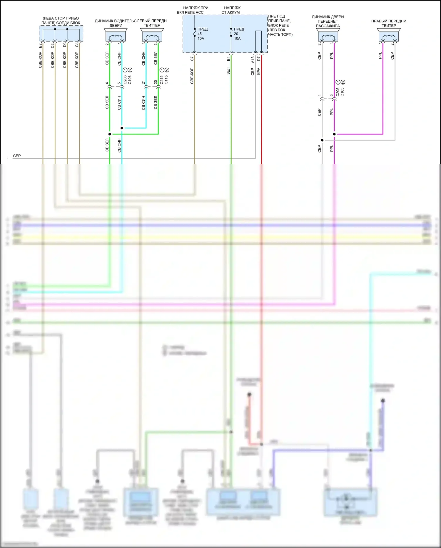 CR-V Honda VI (2022-2024): Электросхема навигации, 8 динамиков (2 из 5) 