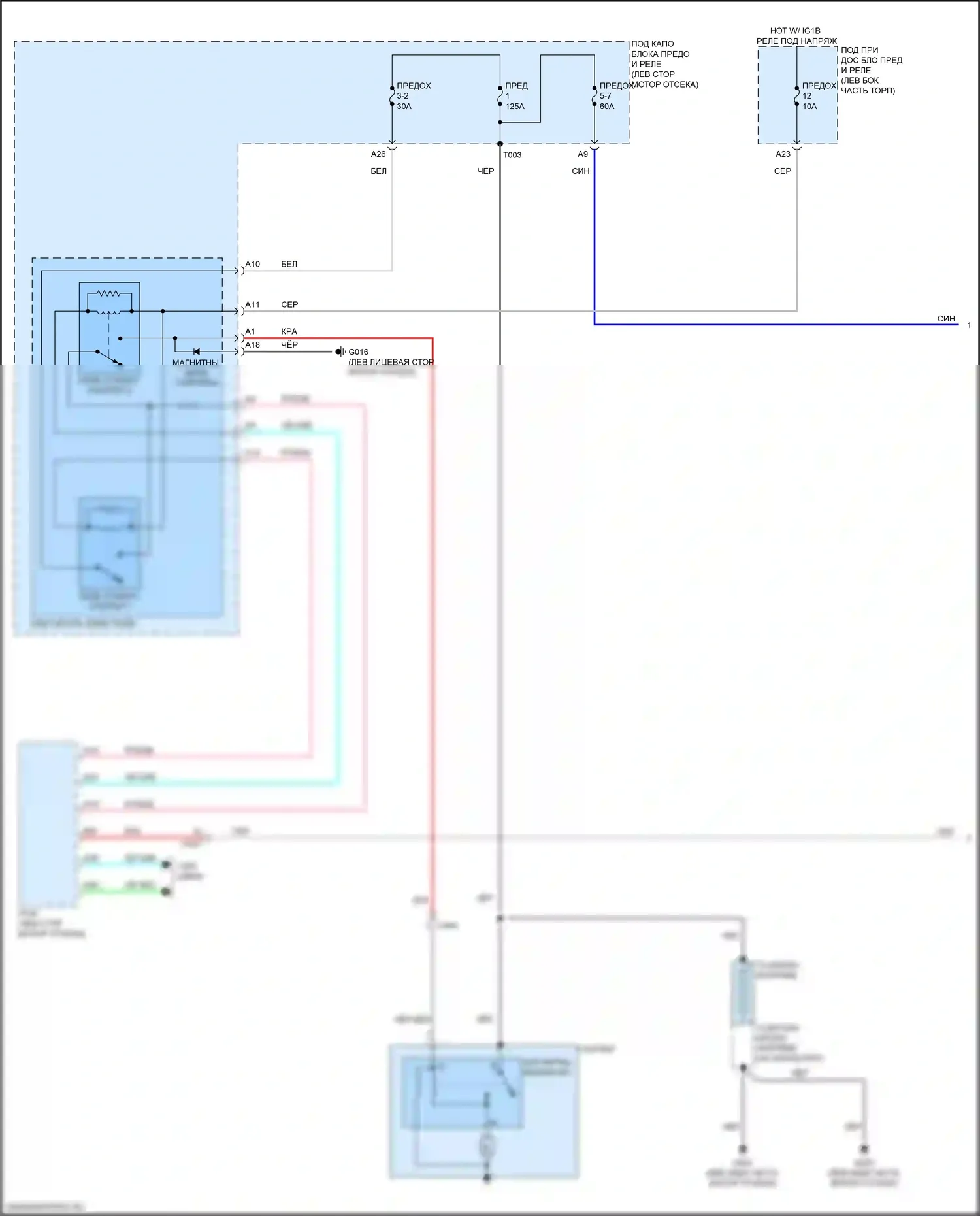 CR-V Honda VI (2022-2024): Электросхема стартера (1 из 2) 