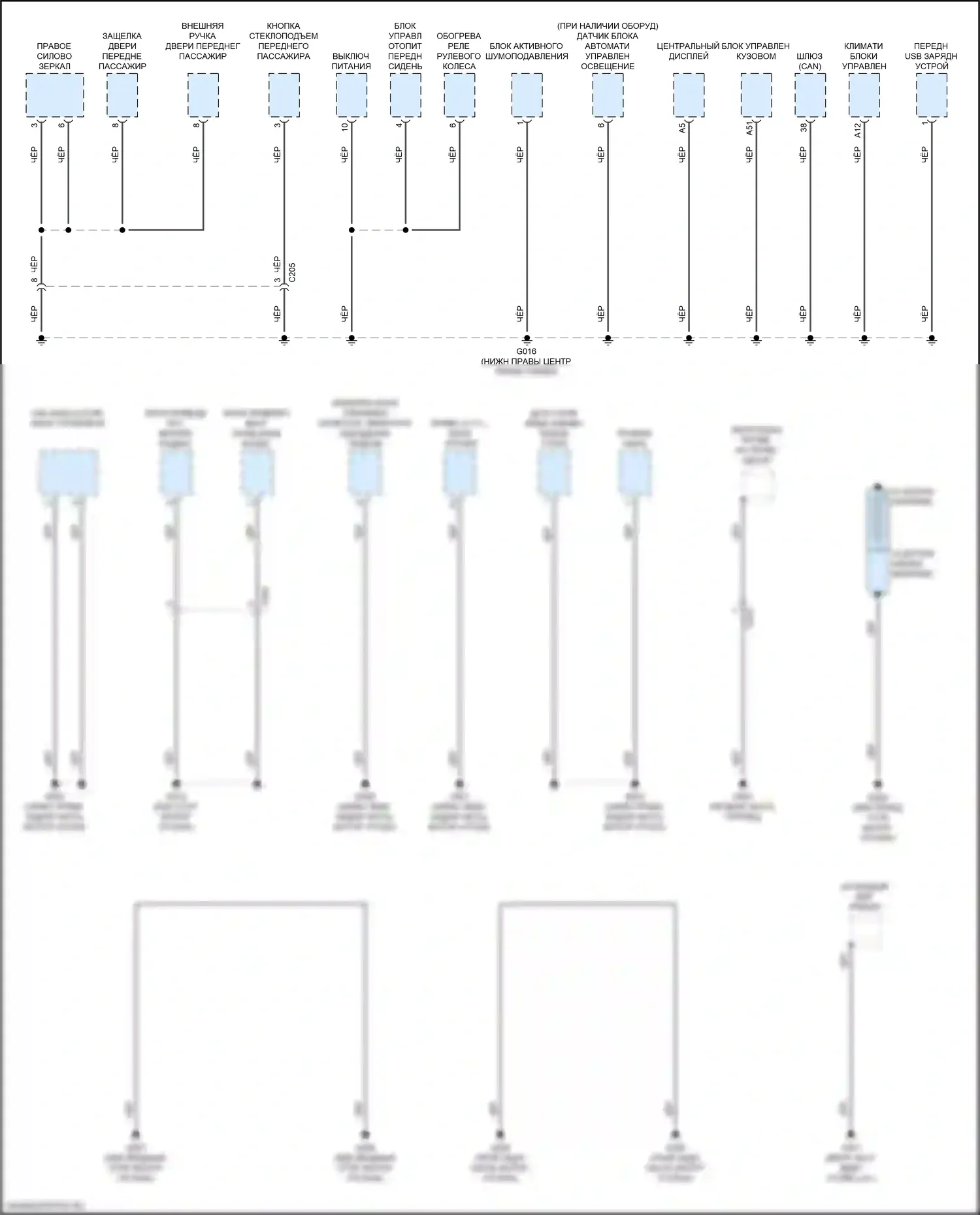 CR-V Honda VI (2022-2024): Электросхема разводки массы, гибридная (5 из 5) 