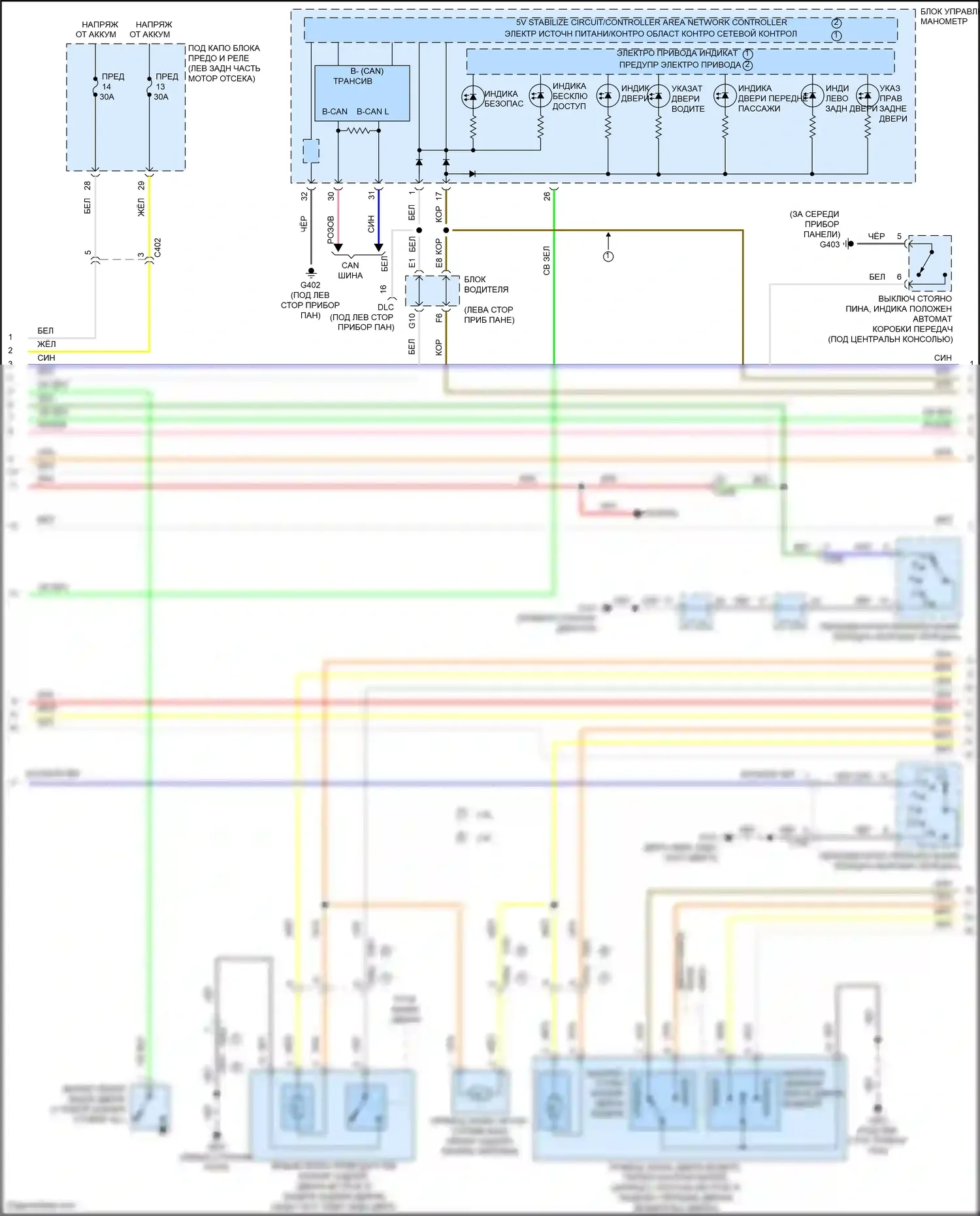 Crosstour Honda I рестайлинг (2012-2015): Электросхема защиты от взлома (3 из 6) 